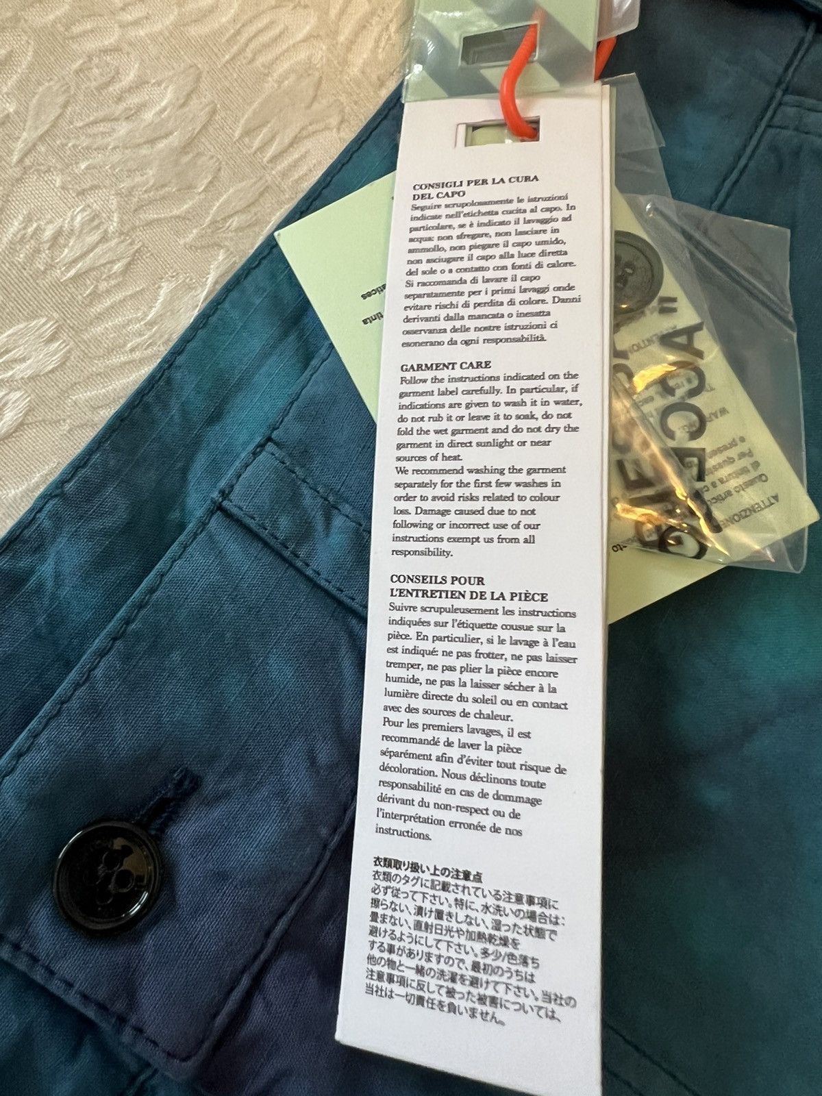 Off-White c/o VIRGIL ABLOH Ripstop Cargo Pant Petrol Blue Size US 34 / EU 50 - 14 Thumbnail