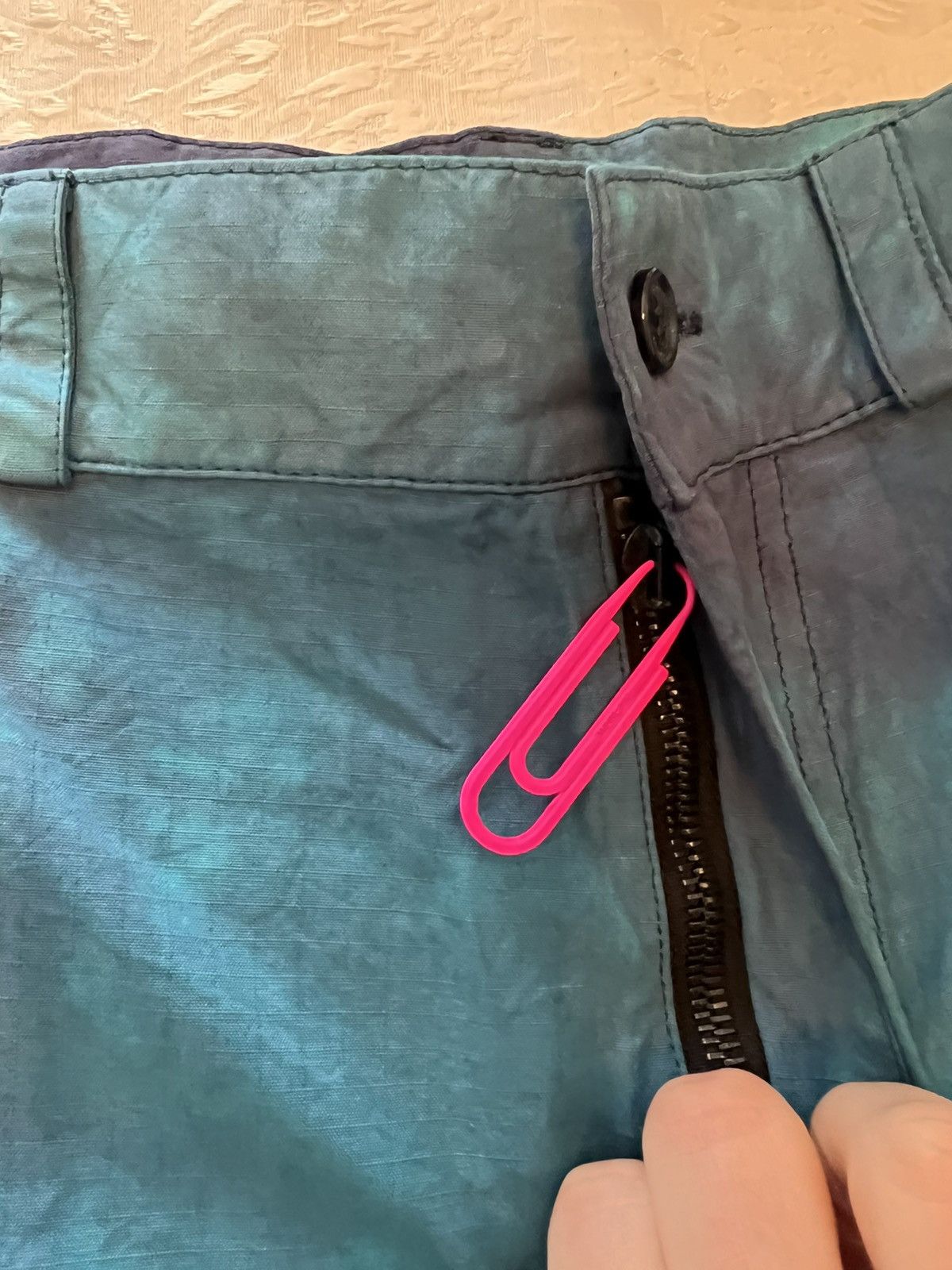 Off-White c/o VIRGIL ABLOH Ripstop Cargo Pant Petrol Blue Size US 34 / EU 50 - 4 Thumbnail