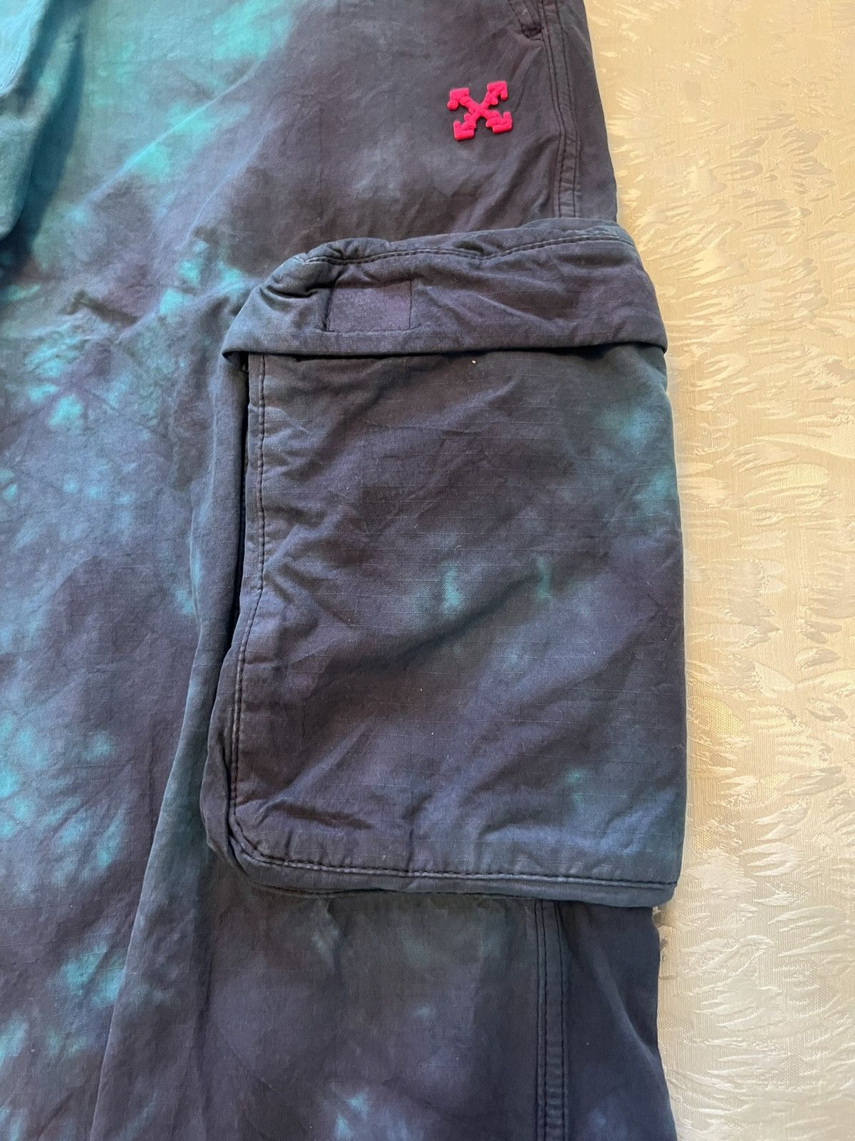 Off-White c/o VIRGIL ABLOH Ripstop Cargo Pant Petrol Blue Size US 34 / EU 50 - 7 Thumbnail
