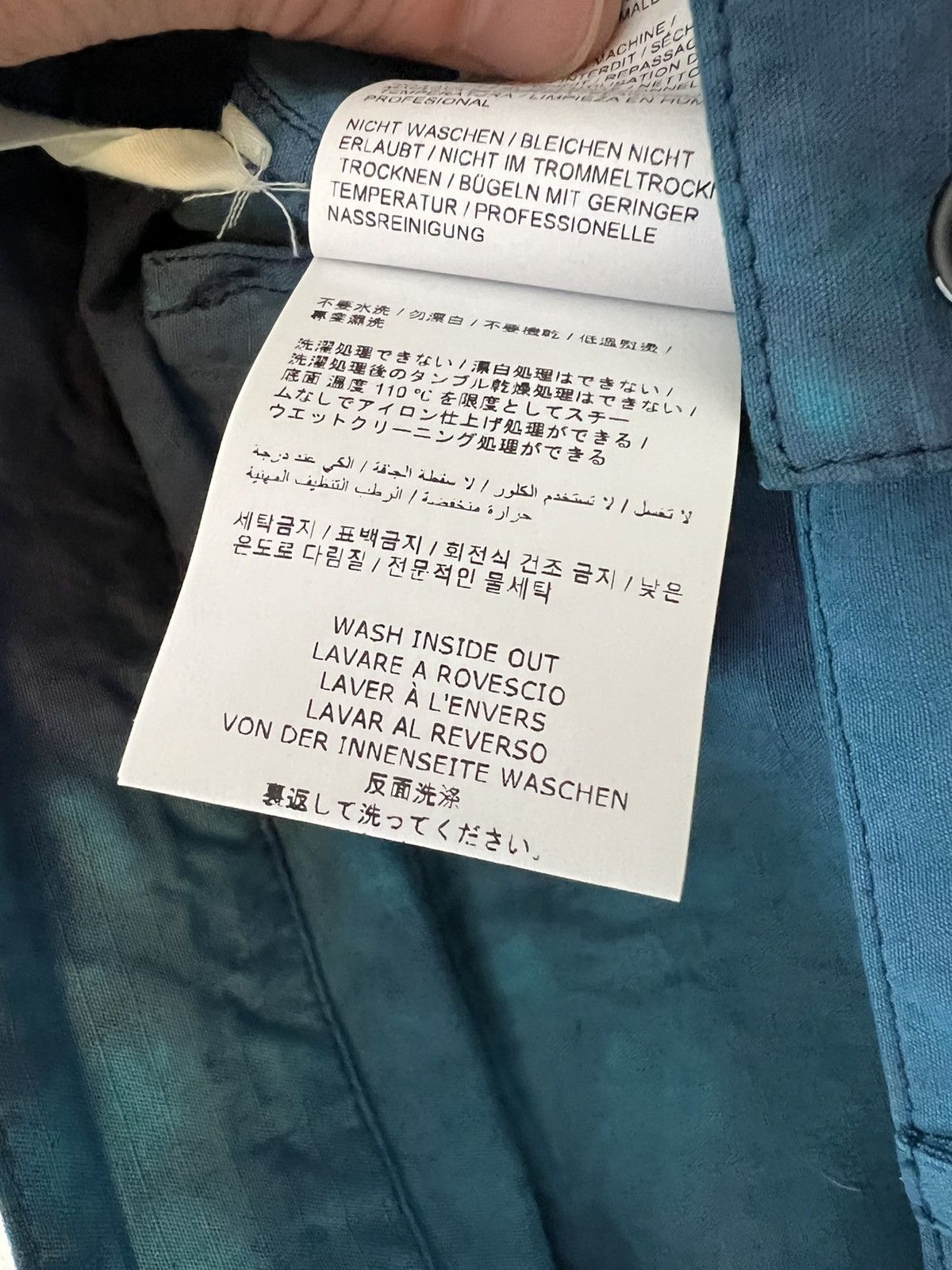 Off-White c/o VIRGIL ABLOH Ripstop Cargo Pant Petrol Blue Size US 34 / EU 50 - 20 Thumbnail