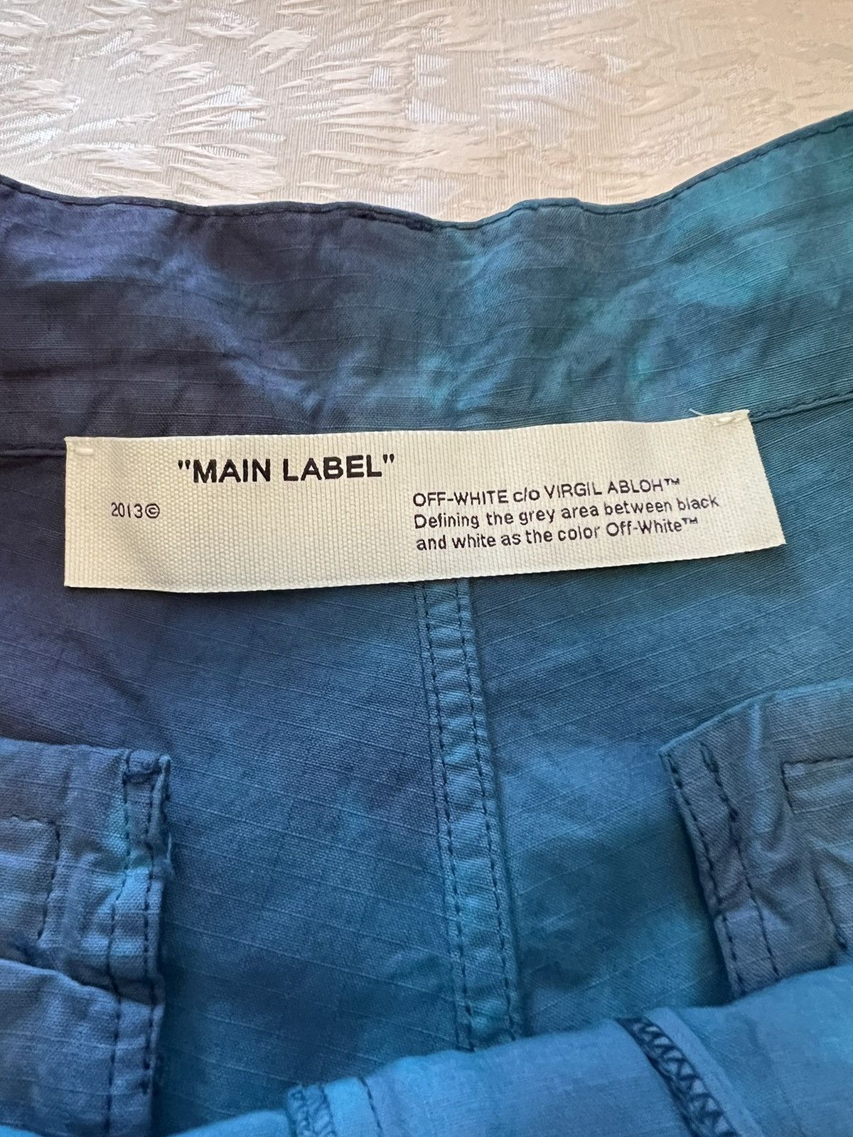 Off-White c/o VIRGIL ABLOH Ripstop Cargo Pant Petrol Blue Size US 34 / EU 50 - 11 Thumbnail