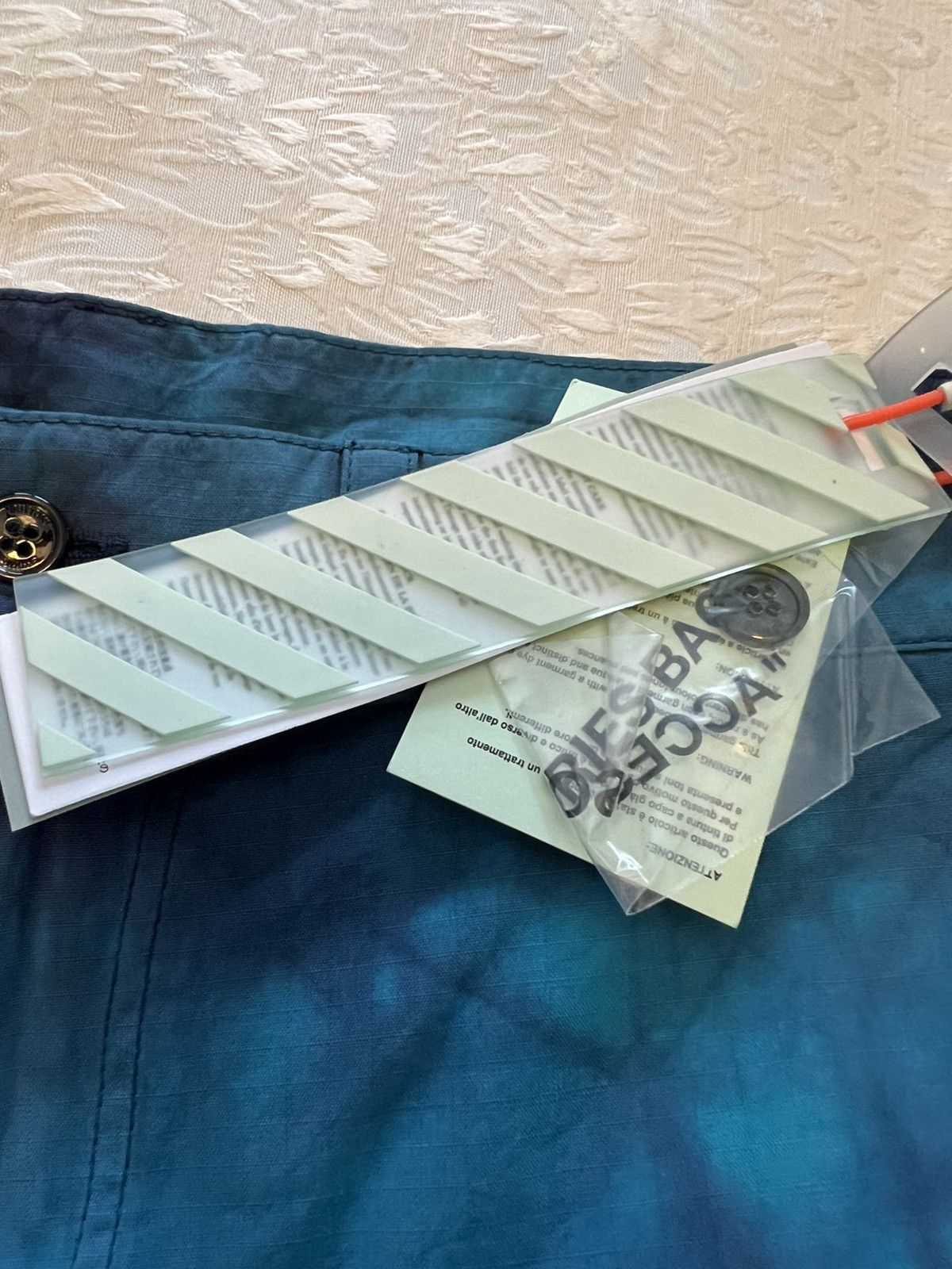 Off-White c/o VIRGIL ABLOH Ripstop Cargo Pant Petrol Blue Size US 34 / EU 50 - 13 Thumbnail
