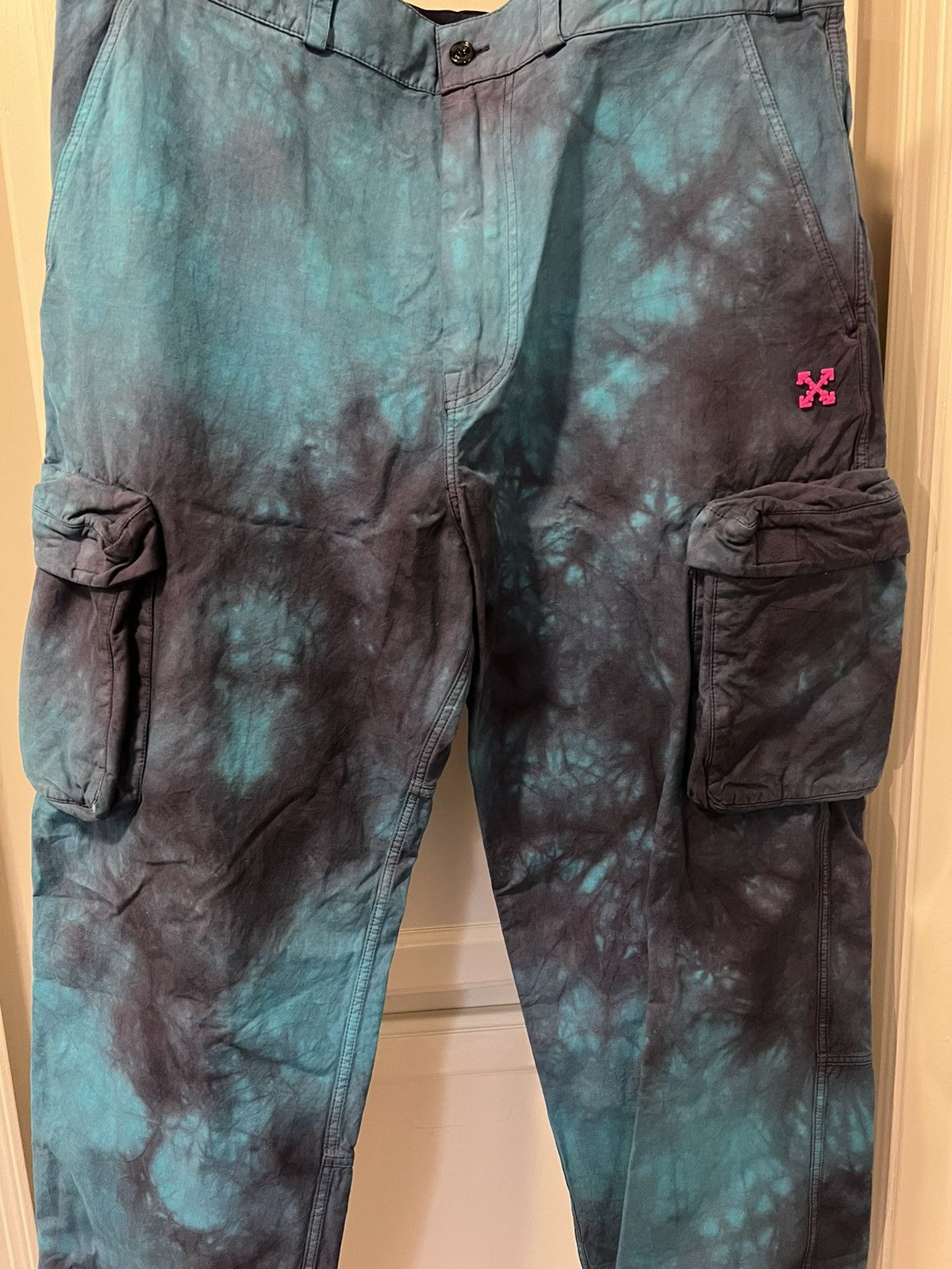 Off-White c/o VIRGIL ABLOH Ripstop Cargo Pant Petrol Blue Size US 34 / EU 50 - 2 Thumbnail