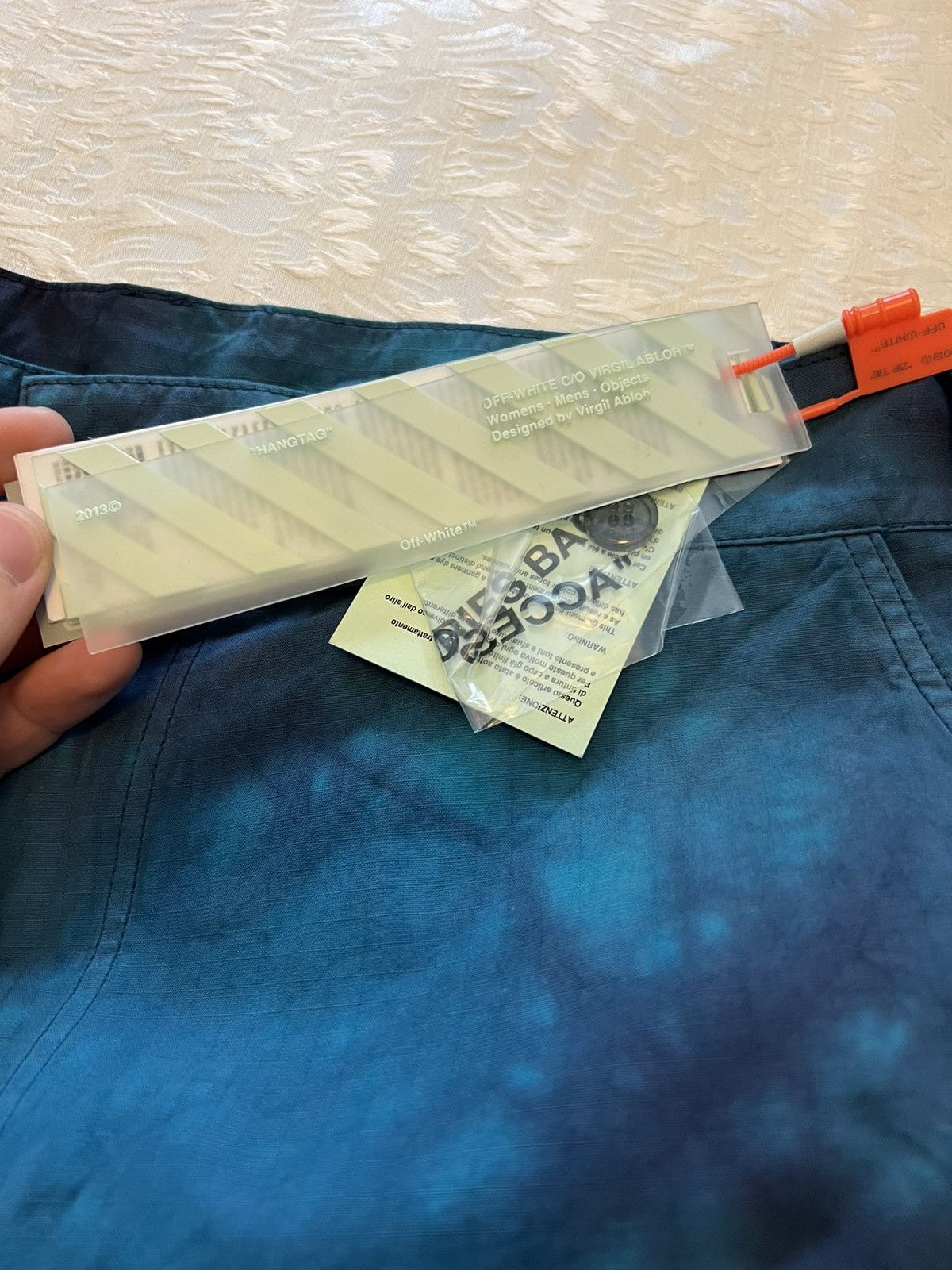 Off-White c/o VIRGIL ABLOH Ripstop Cargo Pant Petrol Blue Size US 34 / EU 50 - 12 Thumbnail