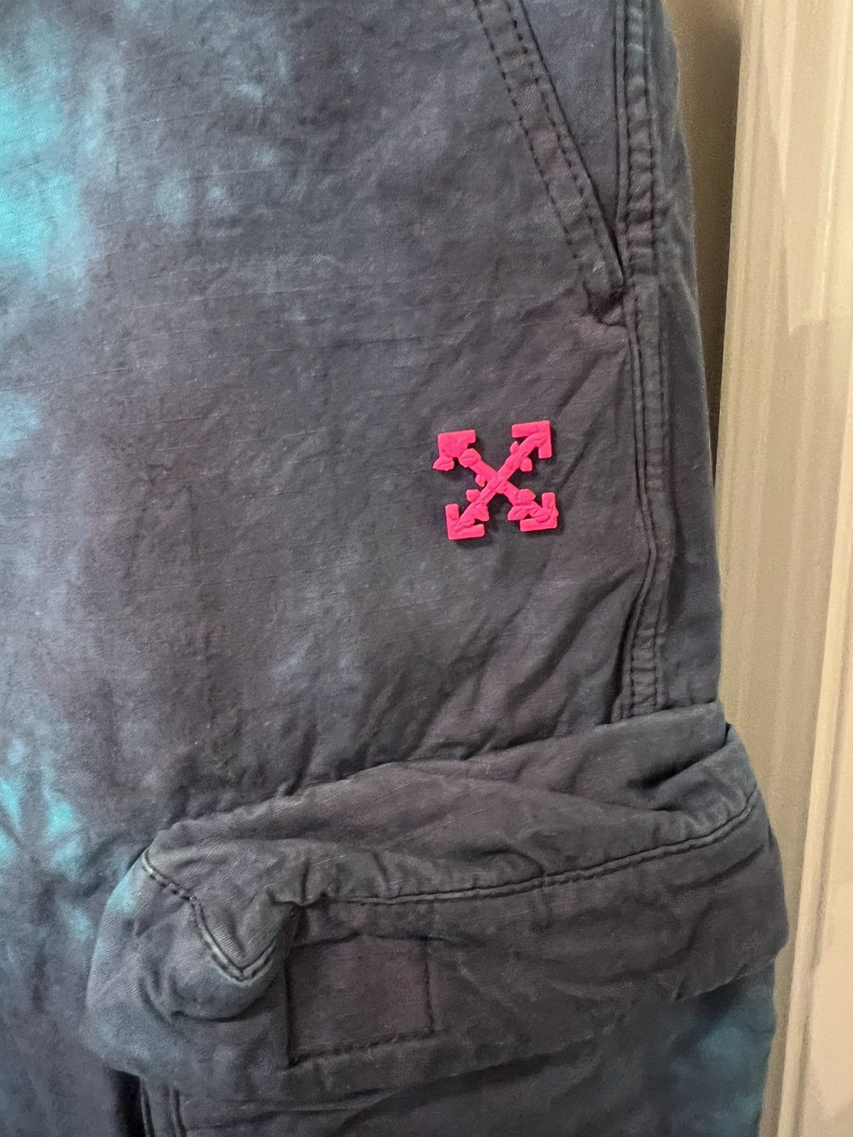 Off-White c/o VIRGIL ABLOH Ripstop Cargo Pant Petrol Blue Size US 34 / EU 50 - 3 Thumbnail