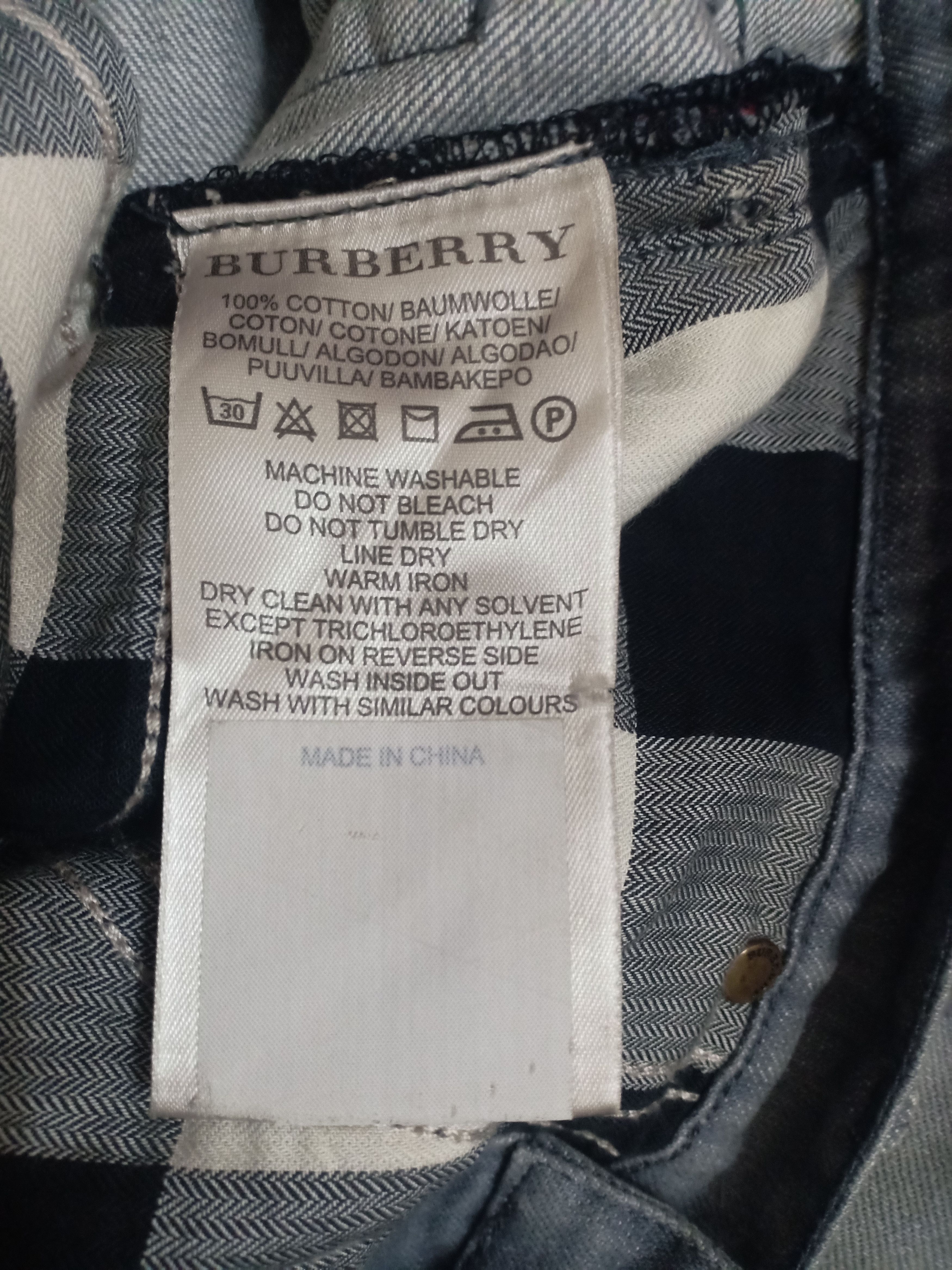 Burberry Vtg Burberry Brit Jeans Size US 30 / EU 46 - 18 Thumbnail
