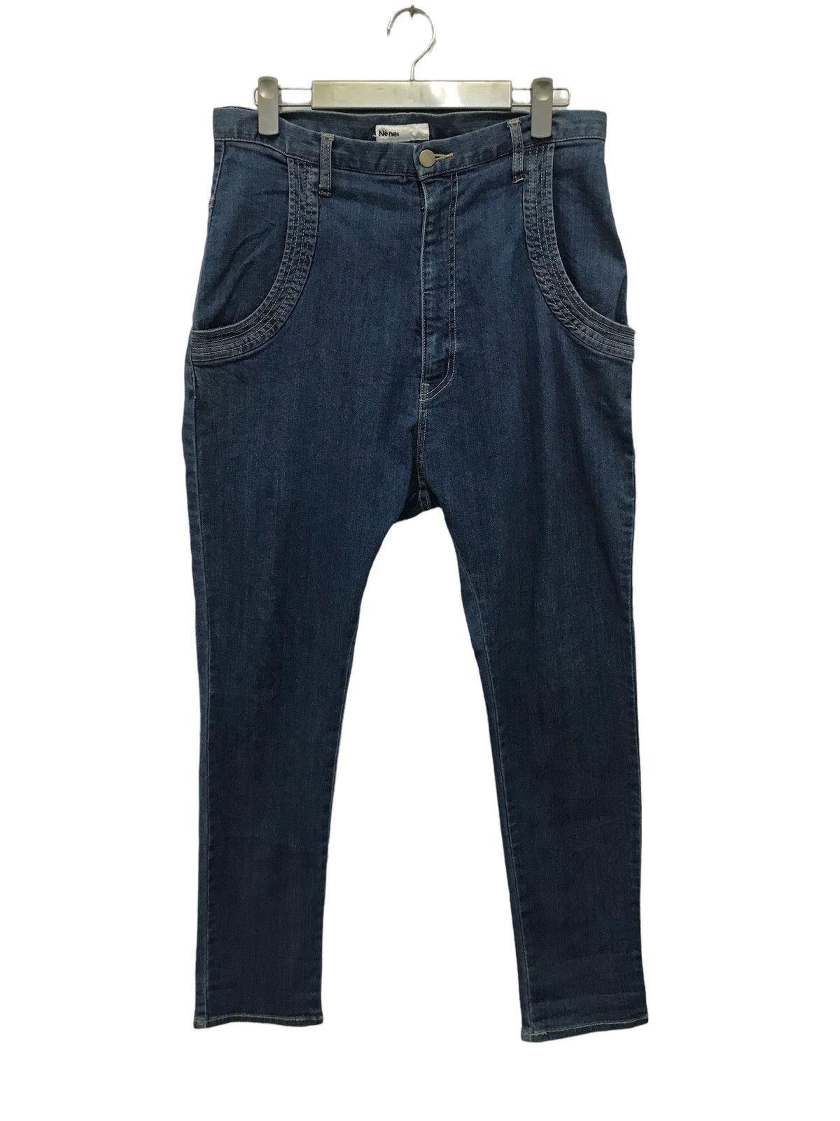 Issey Miyake × Ne-Net × Vintage Issey Miyake Ne-Net Denim skinny pant Size US 30 / EU 46 - 2 Thumbnail