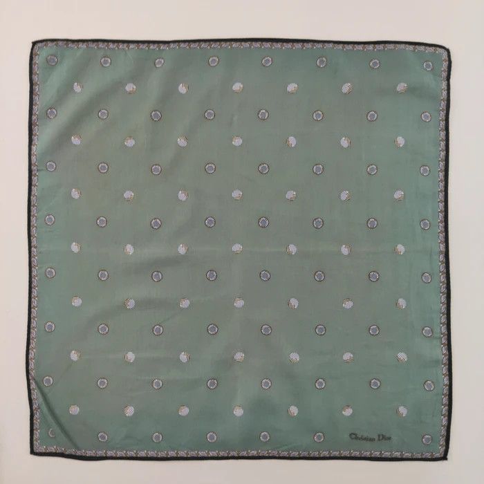 Christian Dior Monsieur × Vintage CD Handkerchief/ Neckerchief/ Bandana - 3F2214 Size ONE SIZE - 4 Thumbnail
