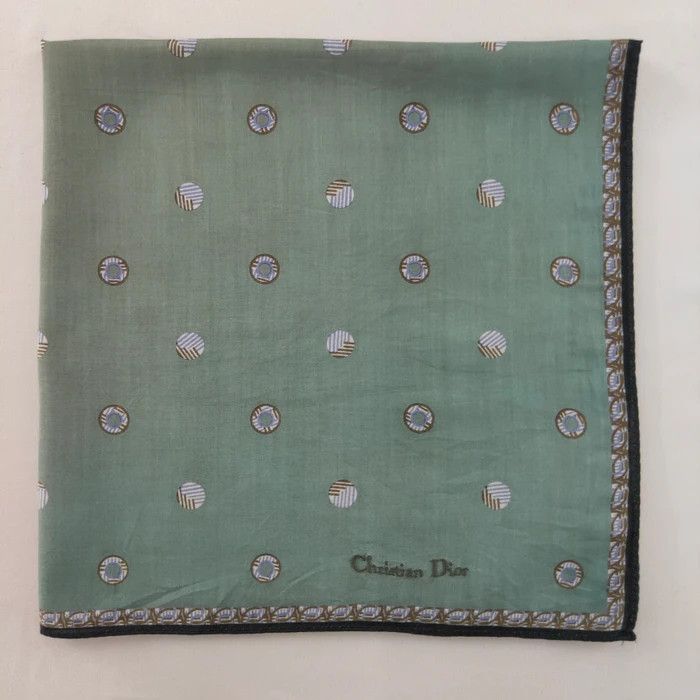 Christian Dior Monsieur × Vintage CD Handkerchief/ Neckerchief/ Bandana - 3F2214 Size ONE SIZE - 3 Thumbnail