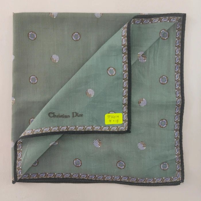 Christian Dior Monsieur × Vintage CD Handkerchief/ Neckerchief/ Bandana - 3F2214 Size ONE SIZE - 2 Thumbnail