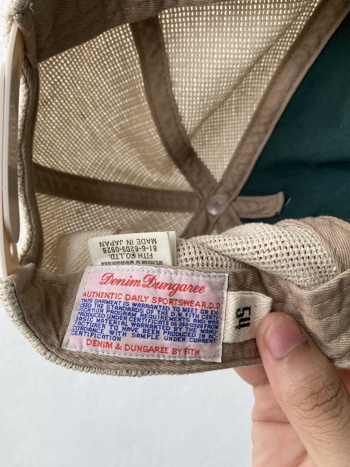 🇯🇵 Denim Dungaree Cap Trucker 2 Tone Big Spellout