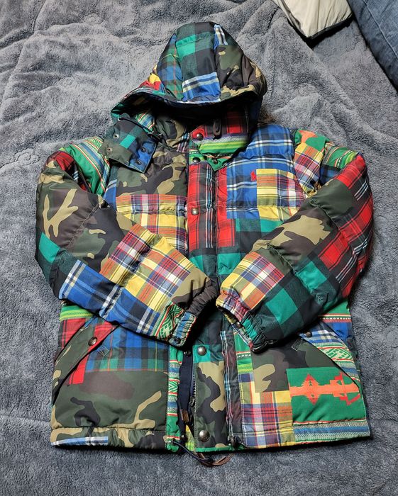 Ralph lauren patchwork down jacket cheap