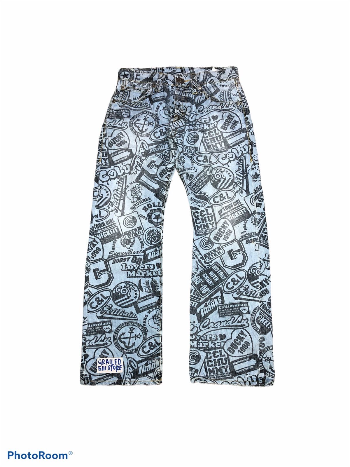 Japanese Brand OVER PRINT⚡️⚡️CO&LU DENIM INSPIRED HYSTERIC GLAMOUR Size US 30 / EU 46 - 1 Thumbnail
