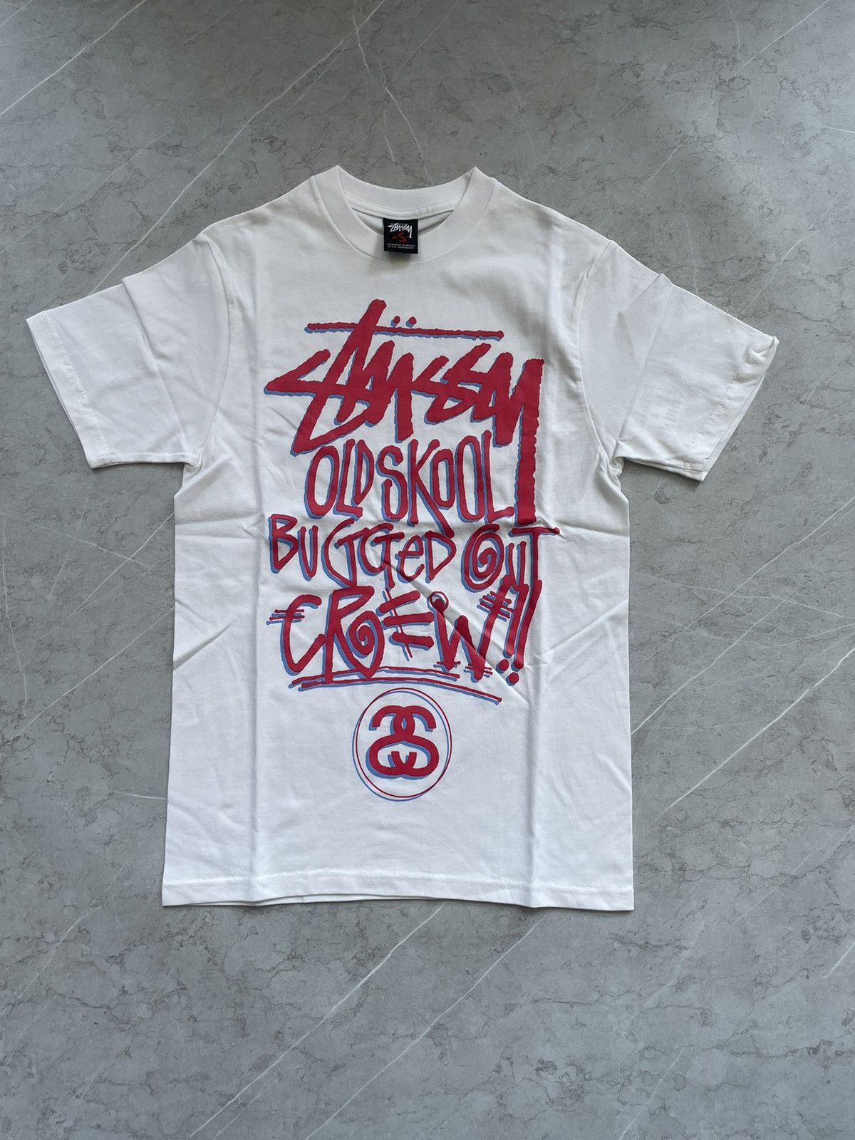 Stussy UNWORN* Stussy Old skool bugged out crew tee Size US S / EU 44-46 / 1 - 1 Thumbnail