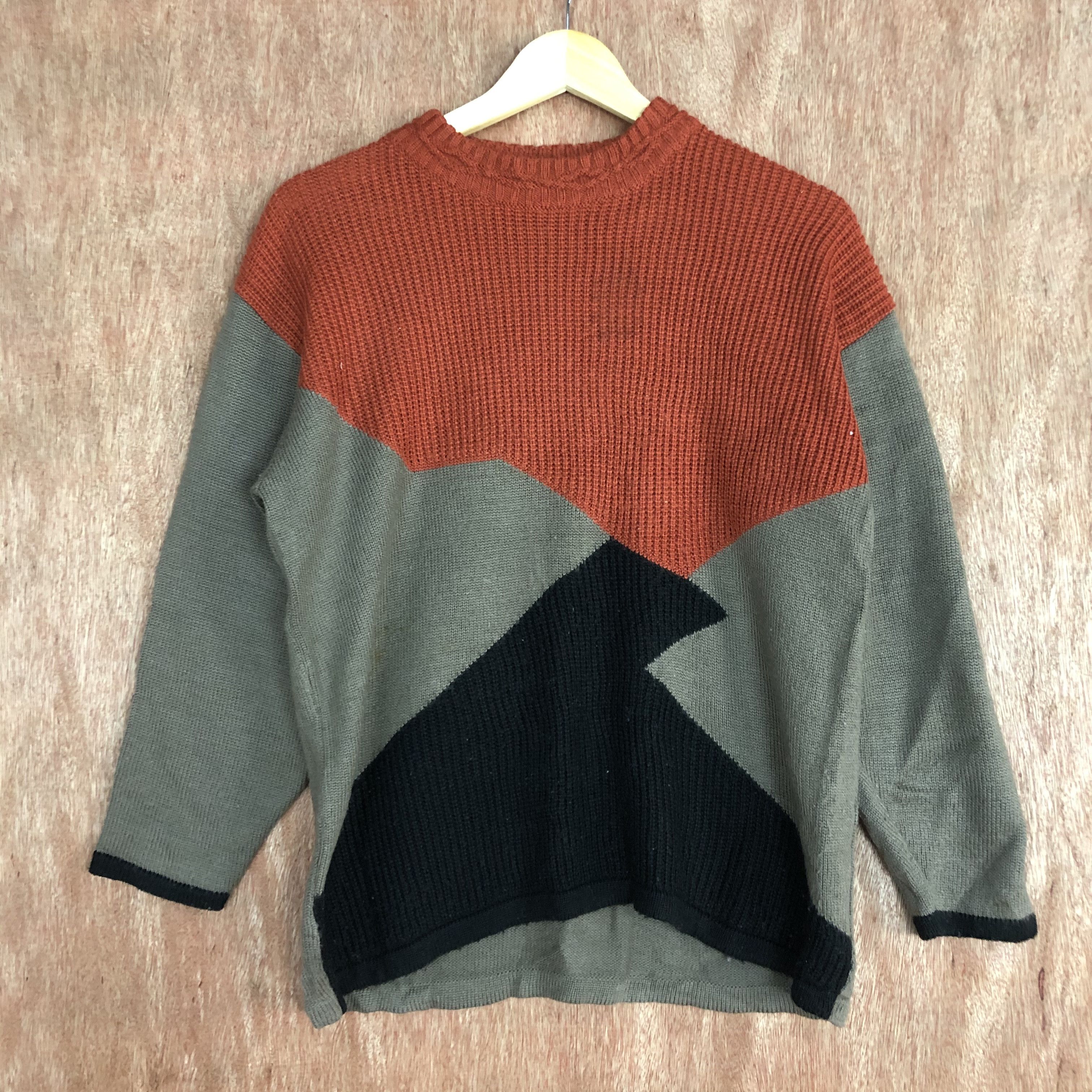 Japanese Brand DLL Japan art knitwear Multicolor #c442 Size US M / EU 48-50 / 2 - 3 Thumbnail