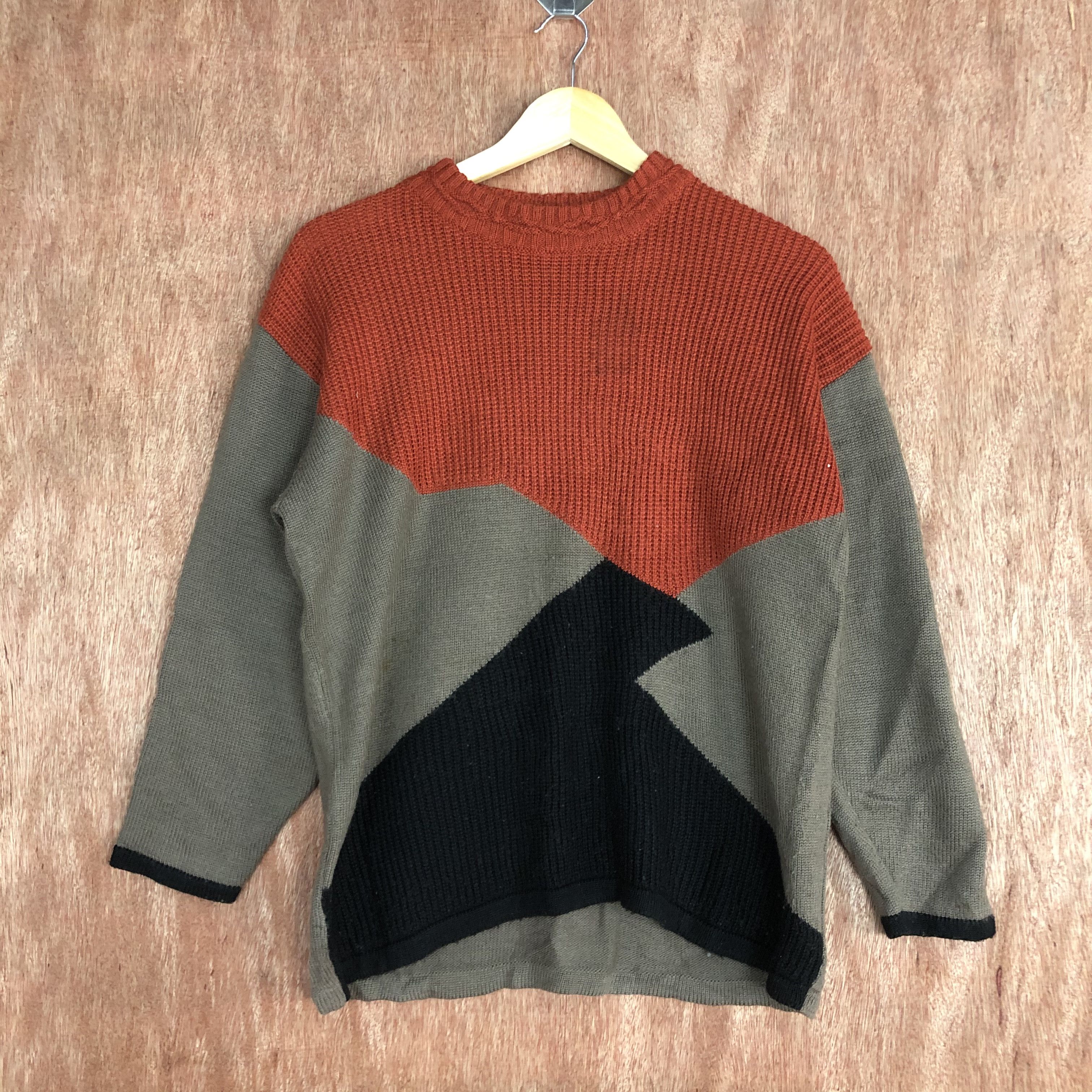 Japanese Brand DLL Japan art knitwear Multicolor #c442 Size US M / EU 48-50 / 2 - 1 Thumbnail
