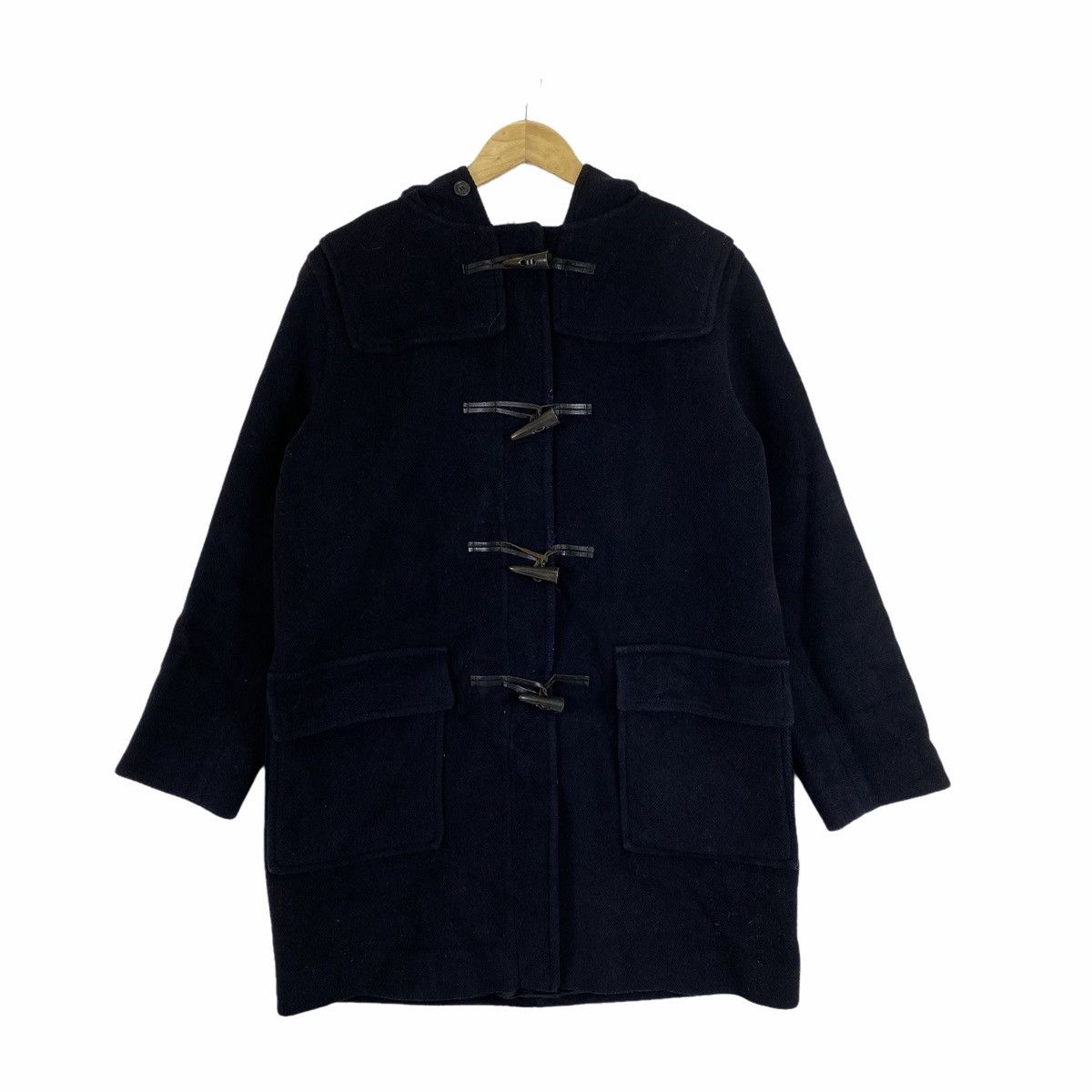 Burberry BURBERRY London Toggle Button Hoodie Duffle Coat Jacket Size US S / EU 44-46 / 1 - 1 Thumbnail