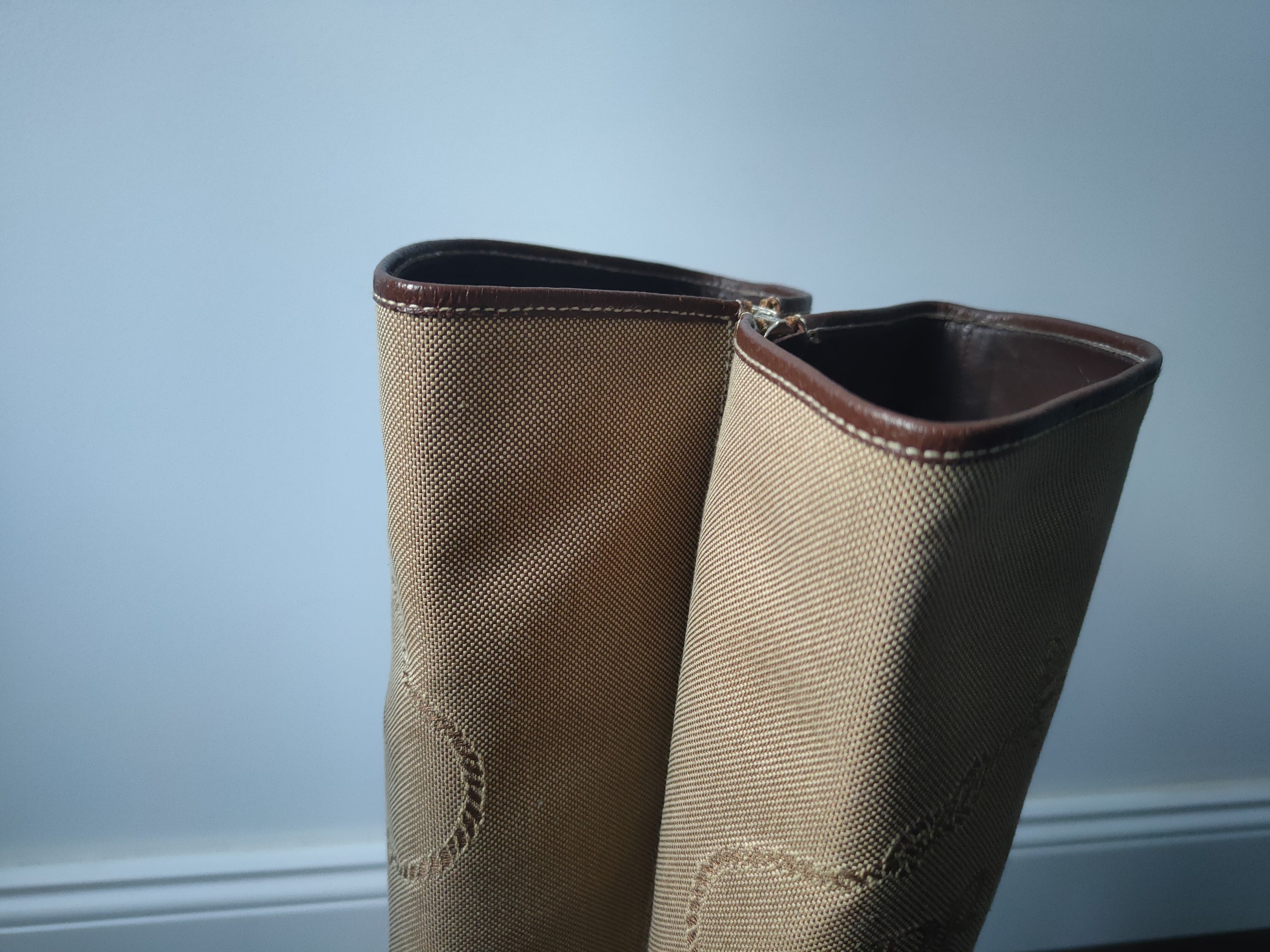 Prada × Vintage Vintage 90s Women's Prada Leather Riding Boots Brown EU 40 Size US 7 / IT 37 - 16 Thumbnail