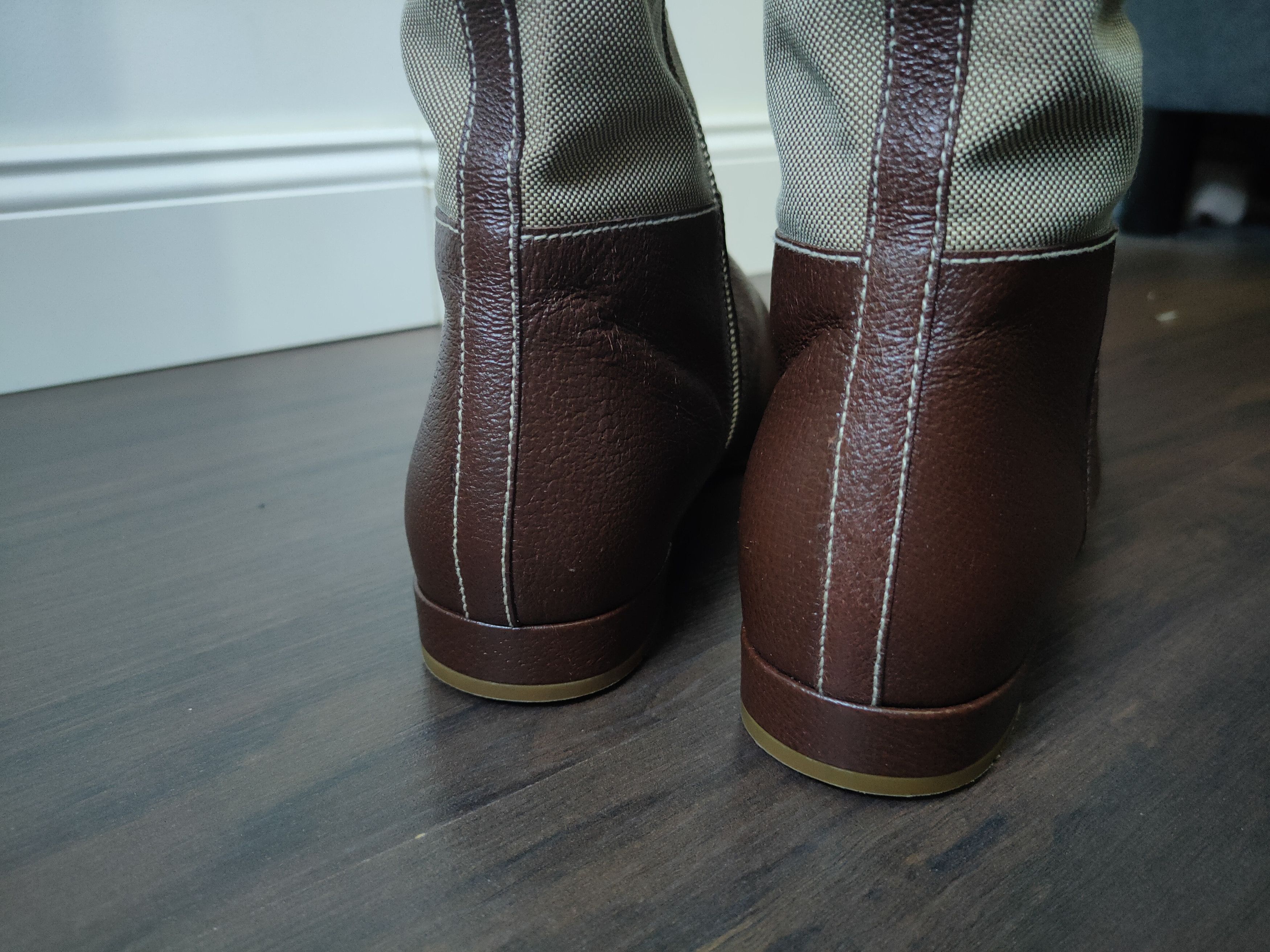 Prada × Vintage Vintage 90s Women's Prada Leather Riding Boots Brown EU 40 Size US 7 / IT 37 - 9 Thumbnail