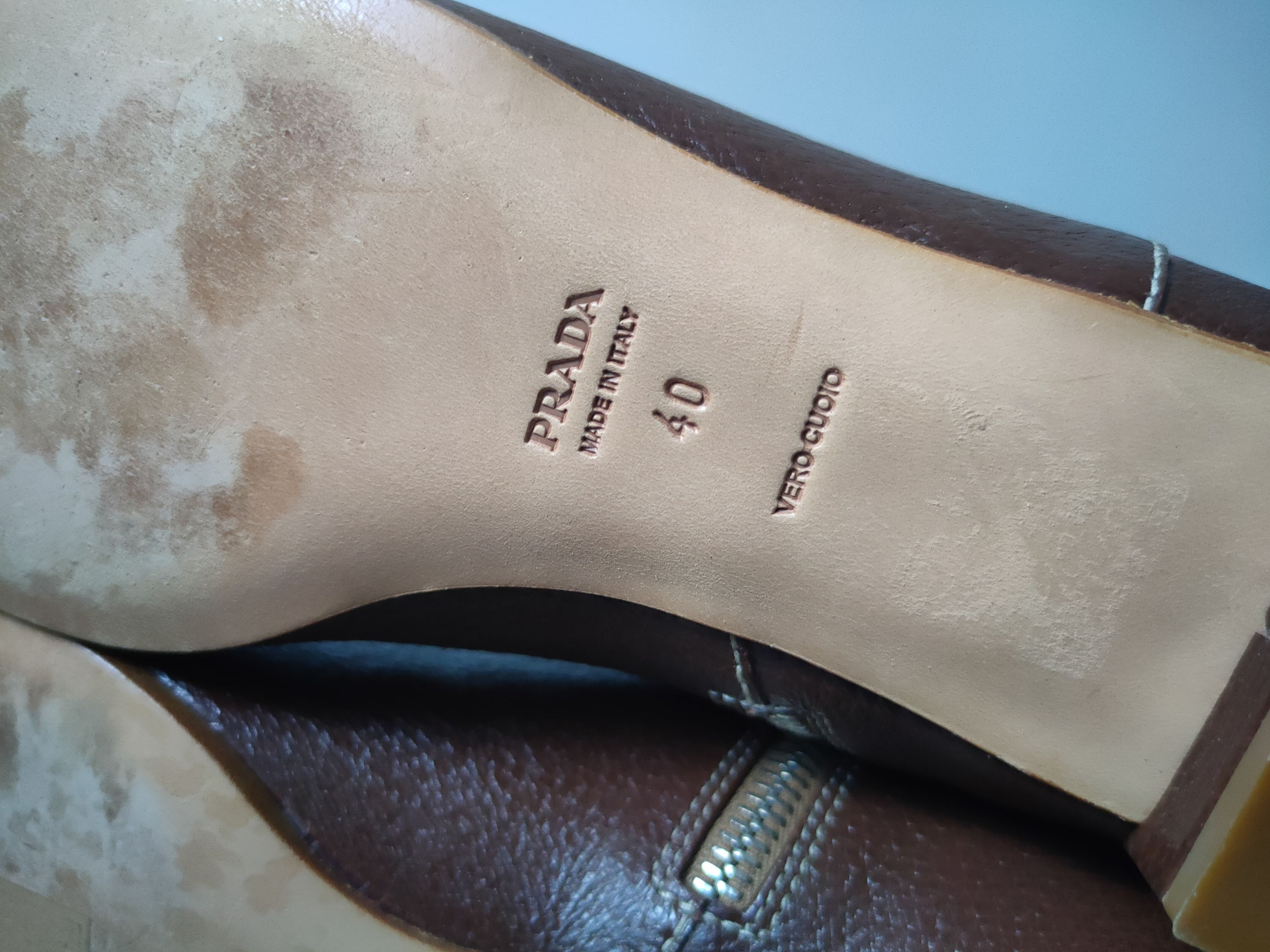 Prada × Vintage Vintage 90s Women's Prada Leather Riding Boots Brown EU 40 Size US 7 / IT 37 - 18 Thumbnail