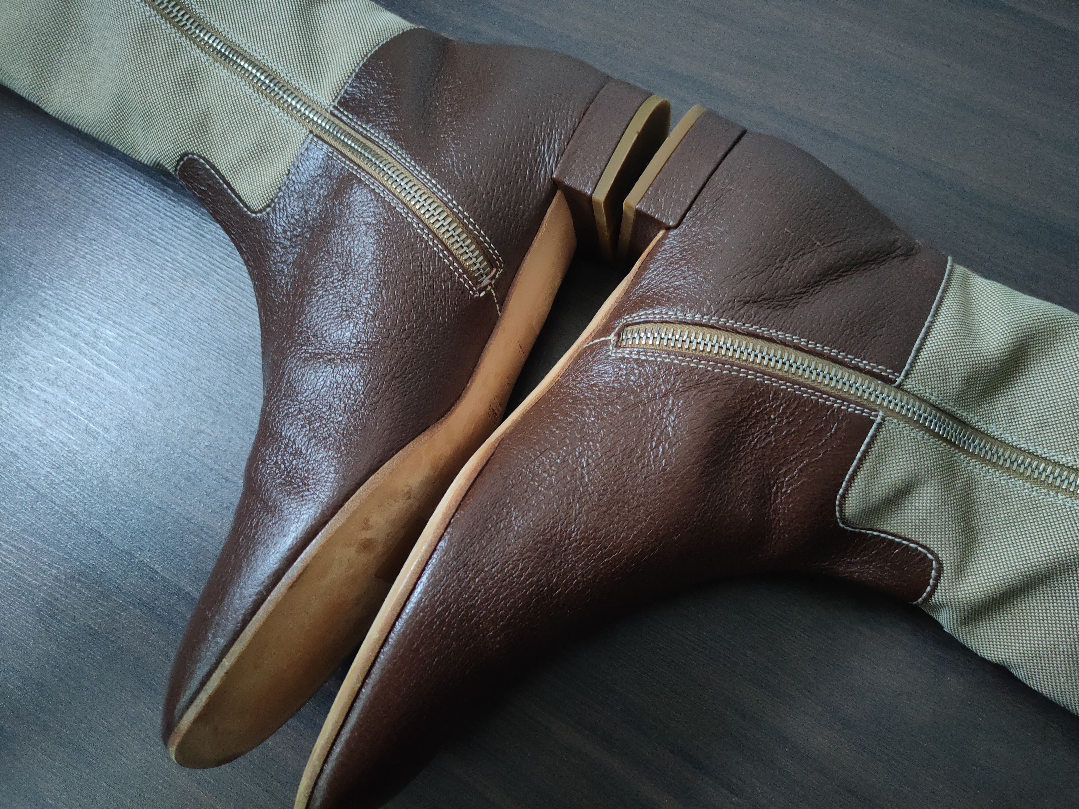 Prada × Vintage Vintage 90s Women's Prada Leather Riding Boots Brown EU 40 Size US 7 / IT 37 - 15 Thumbnail