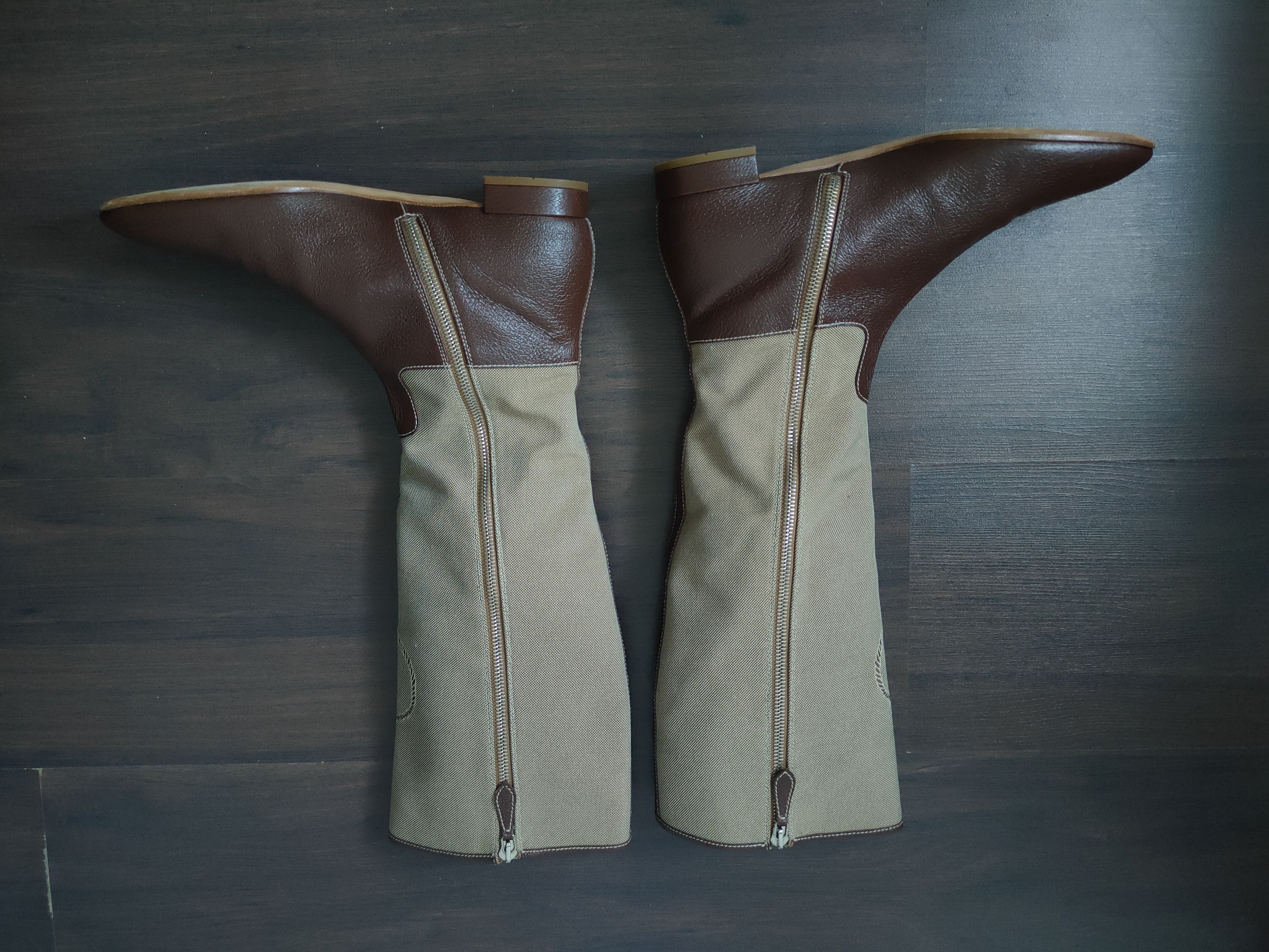 Prada × Vintage Vintage 90s Women's Prada Leather Riding Boots Brown EU 40 Size US 7 / IT 37 - 12 Thumbnail