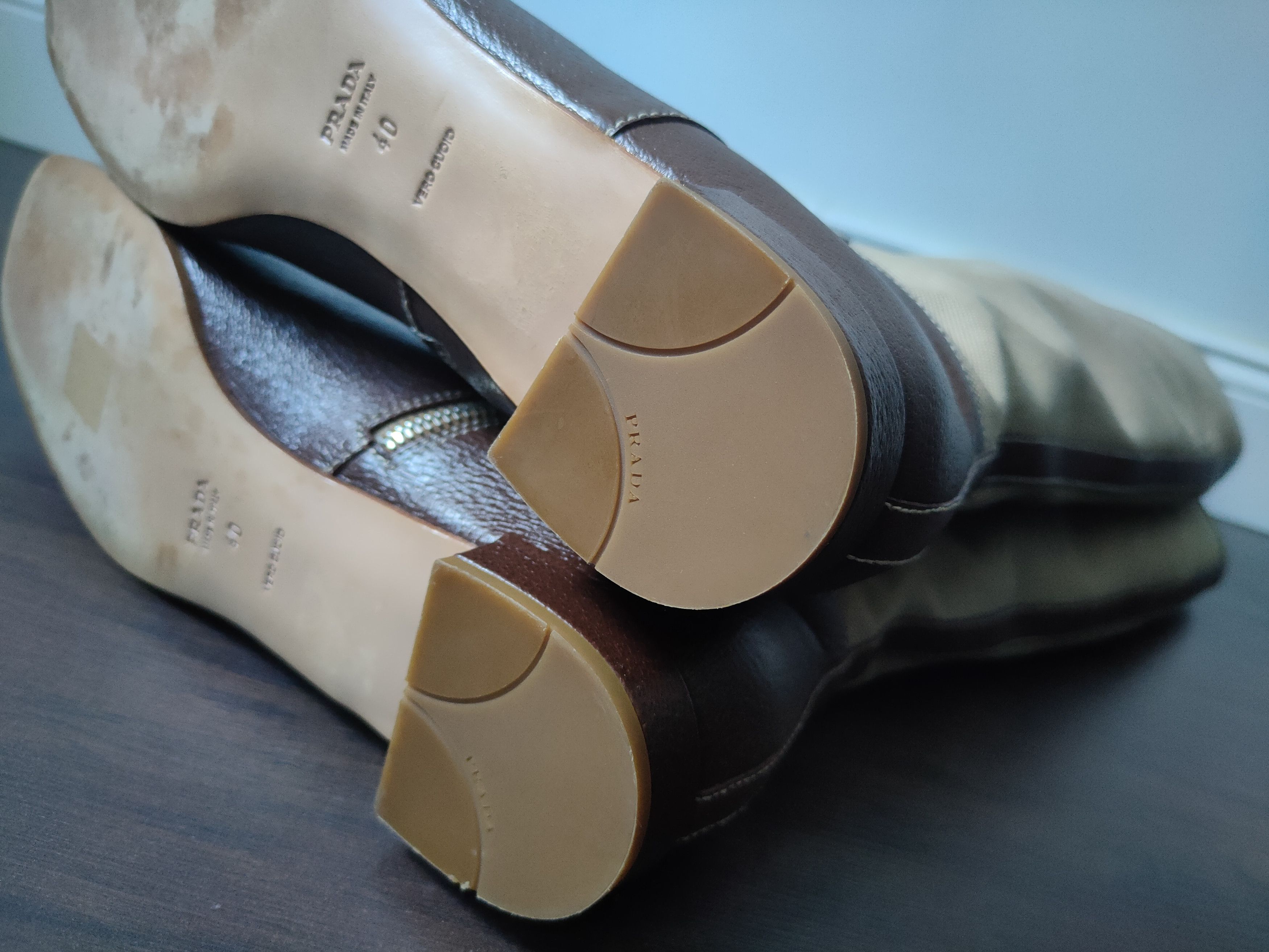 Prada × Vintage Vintage 90s Women's Prada Leather Riding Boots Brown EU 40 Size US 7 / IT 37 - 19 Thumbnail