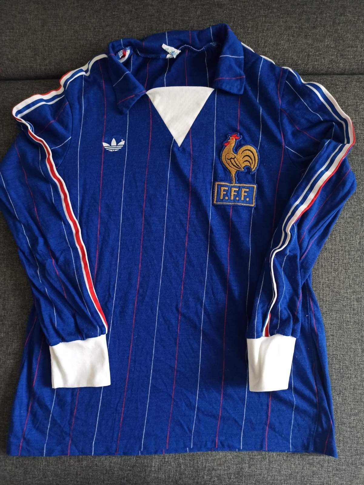 トップス 70s French adidas football shirt Adidas France Home football shirt 1973 - 1984 | Grailed