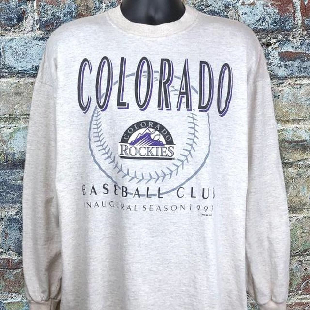 Vintage MLB Colorado Rockies Shirt Salem Sportswear Tee USA Size Large