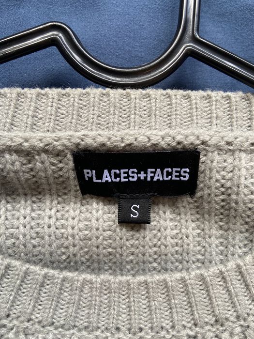 Places + Faces PLACES + FACES HEAVY KNIT SWEATER - FROSTY GREY