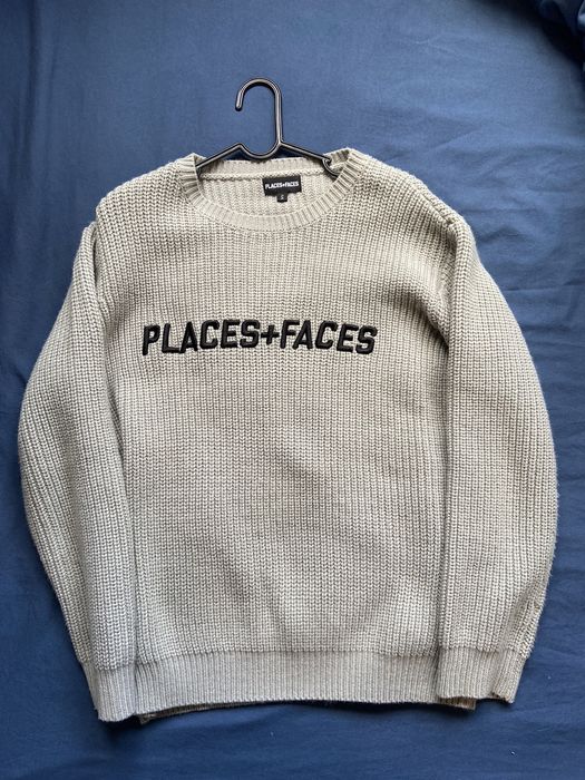 Places + Faces PLACES + FACES HEAVY KNIT SWEATER - FROSTY GREY