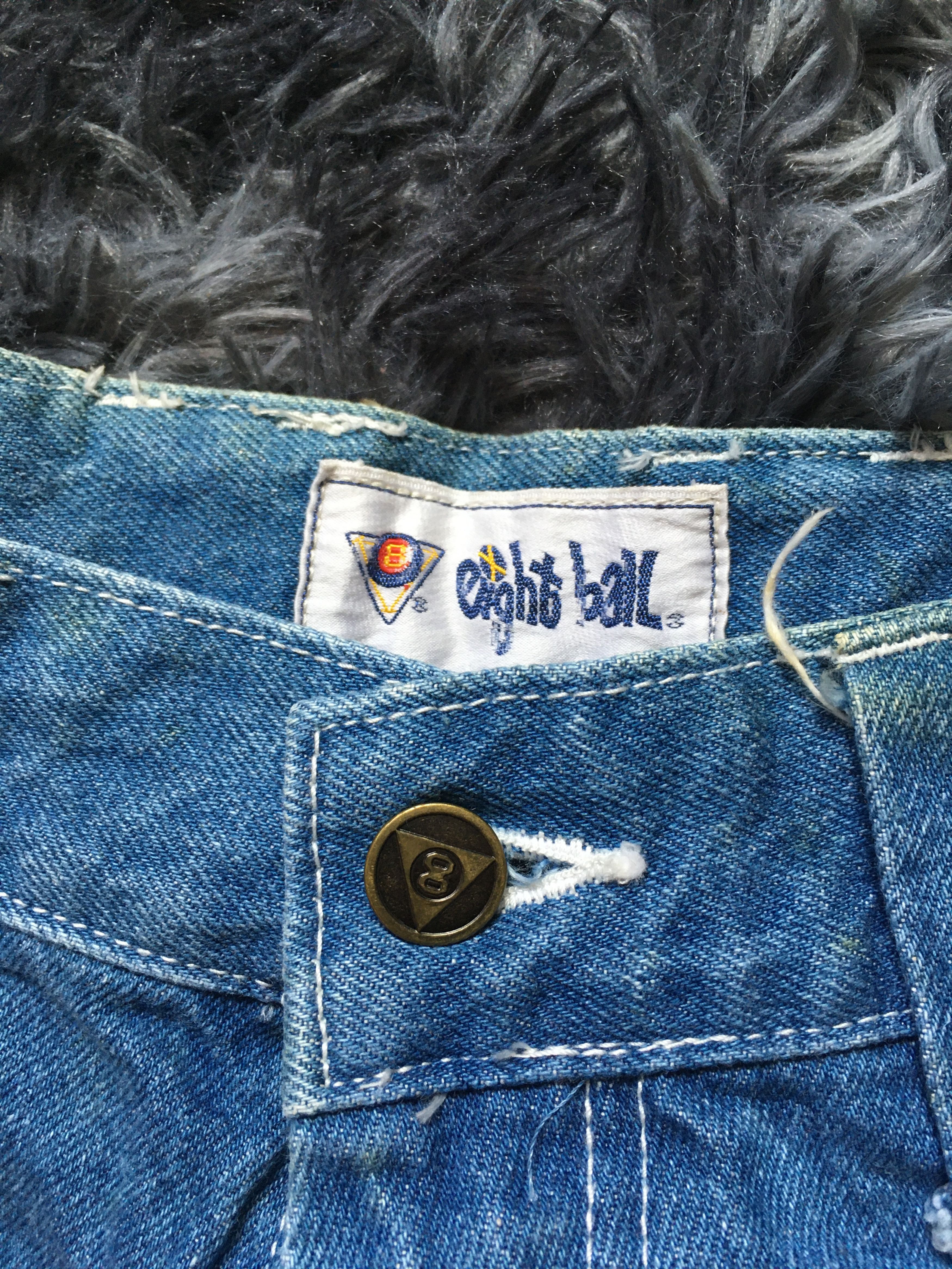 Vintage Vintage 90s eight ball skateboard baggy jeans Size US 30 / EU 46 - 3 Thumbnail