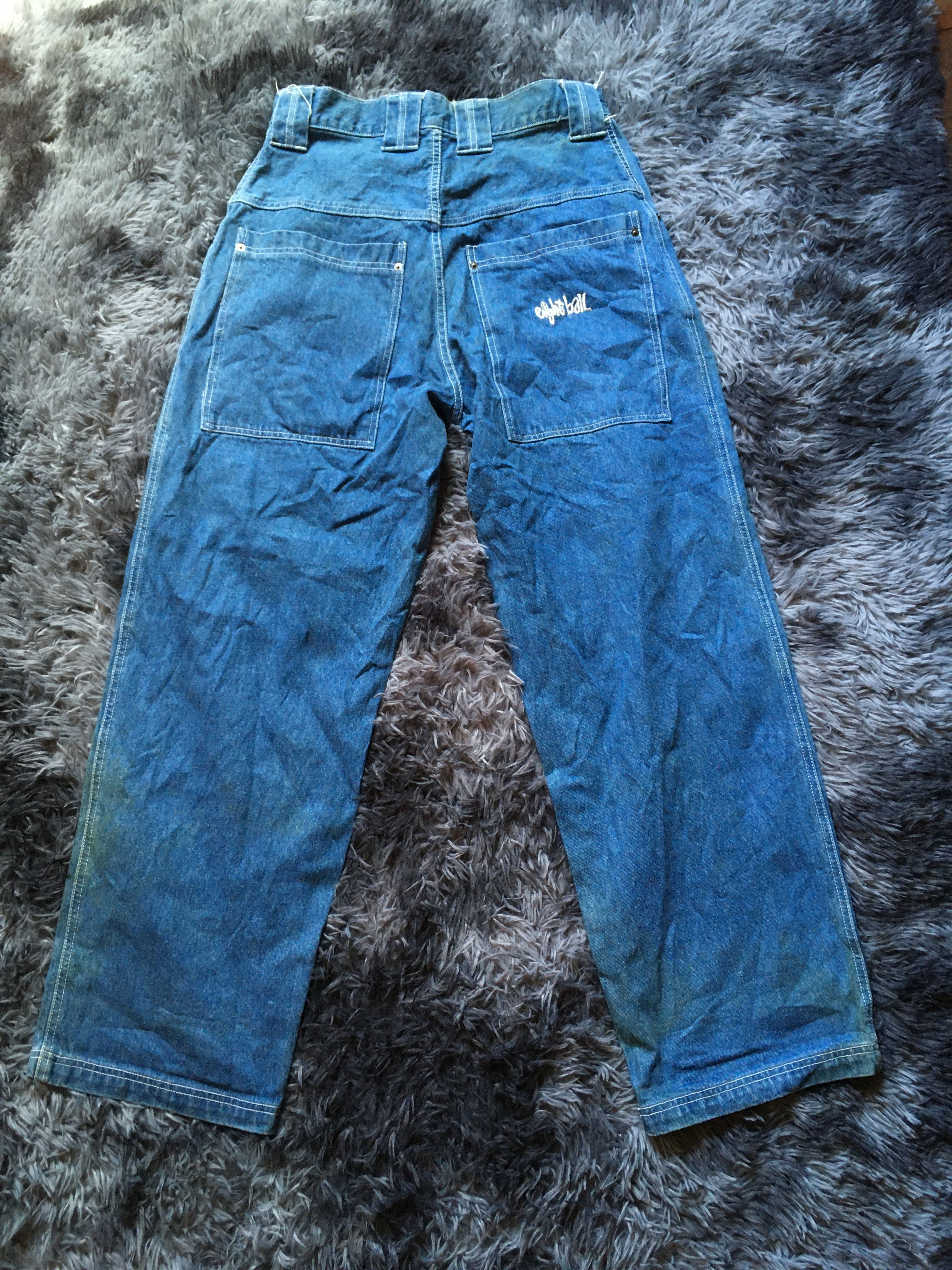 Vintage Vintage 90s eight ball skateboard baggy jeans Size US 30 / EU 46 - 7 Thumbnail