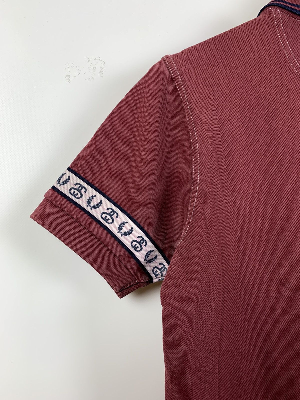 Fred Perry Vintage Fred Perry x Stussy Burgundy Polo T-Shirt Size US S / EU 44-46 / 1 - 12 Thumbnail