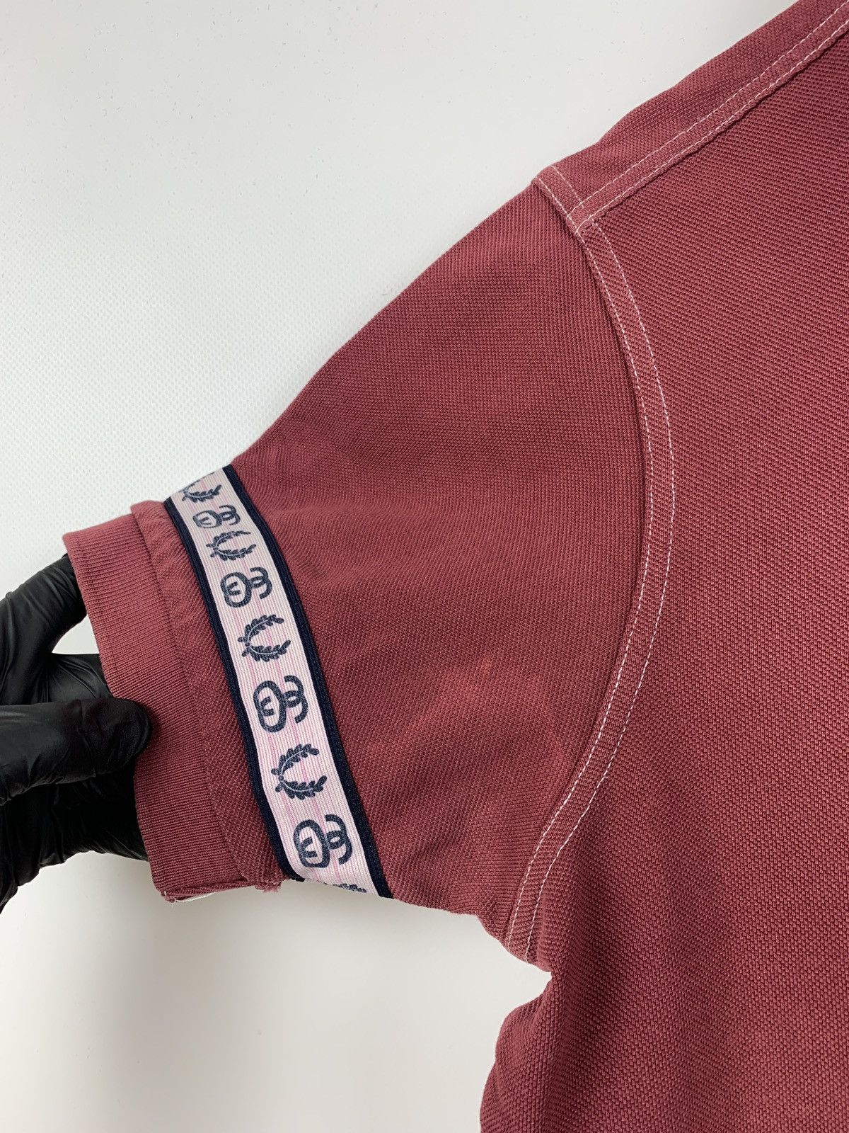 Fred Perry Vintage Fred Perry x Stussy Burgundy Polo T-Shirt Size US S / EU 44-46 / 1 - 13 Thumbnail