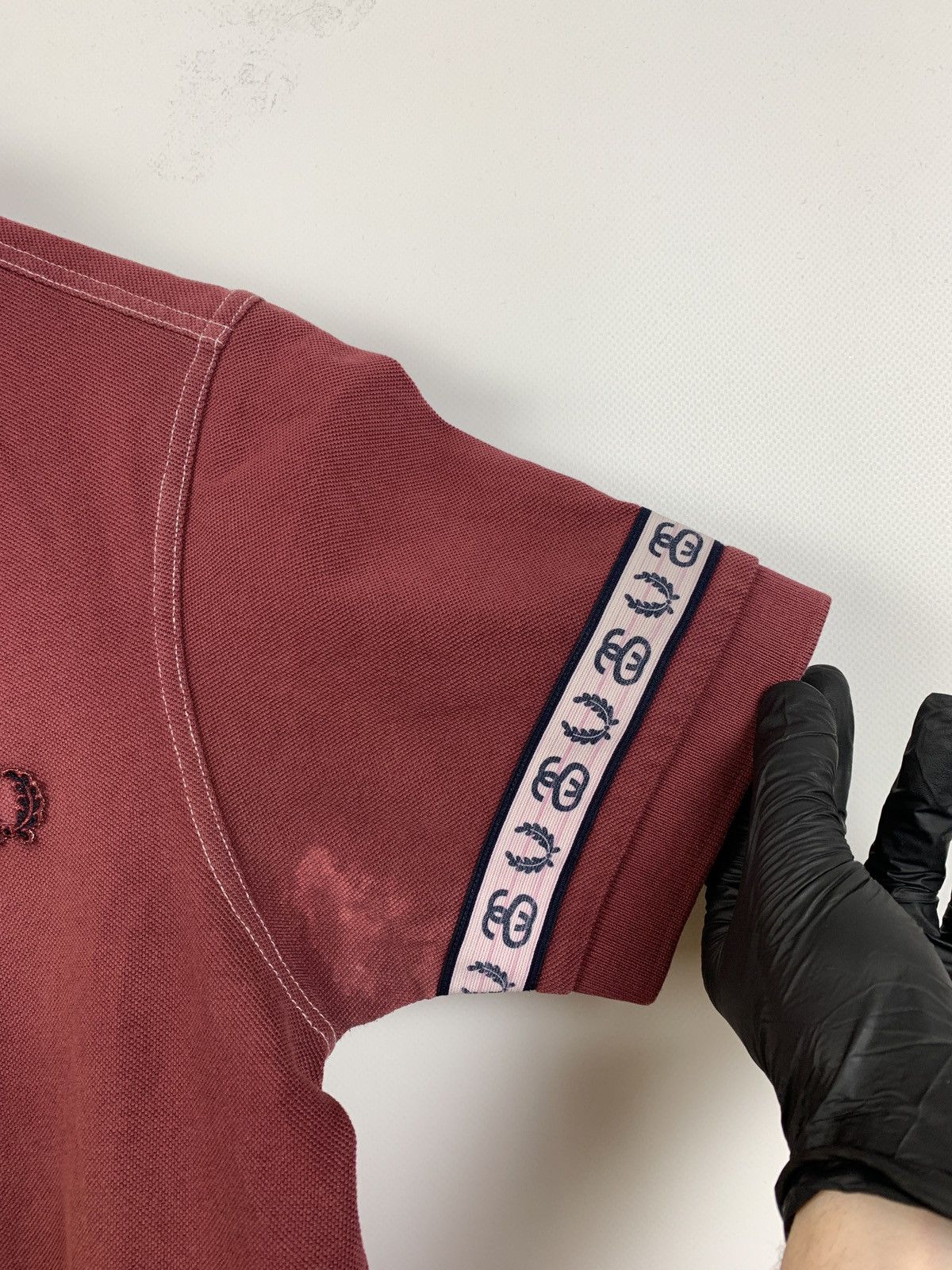 Fred Perry Vintage Fred Perry x Stussy Burgundy Polo T-Shirt Size US S / EU 44-46 / 1 - 15 Thumbnail