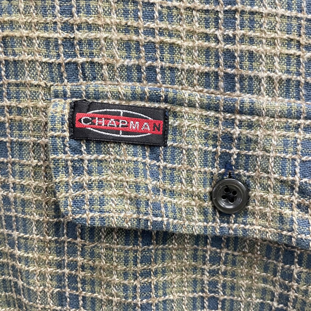 Vintage 💥90s CHAPMAN FULLZIP TARTAN LIGHT JACKET Size US XL / EU 56 / 4 - 7 Thumbnail