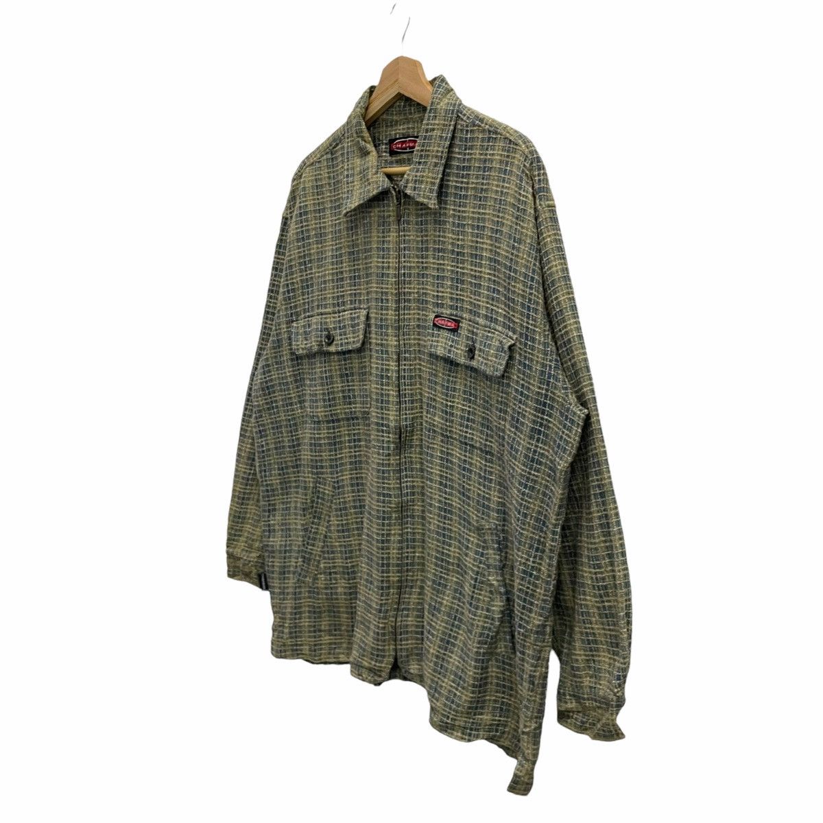 Vintage 💥90s CHAPMAN FULLZIP TARTAN LIGHT JACKET Size US XL / EU 56 / 4 - 4 Thumbnail