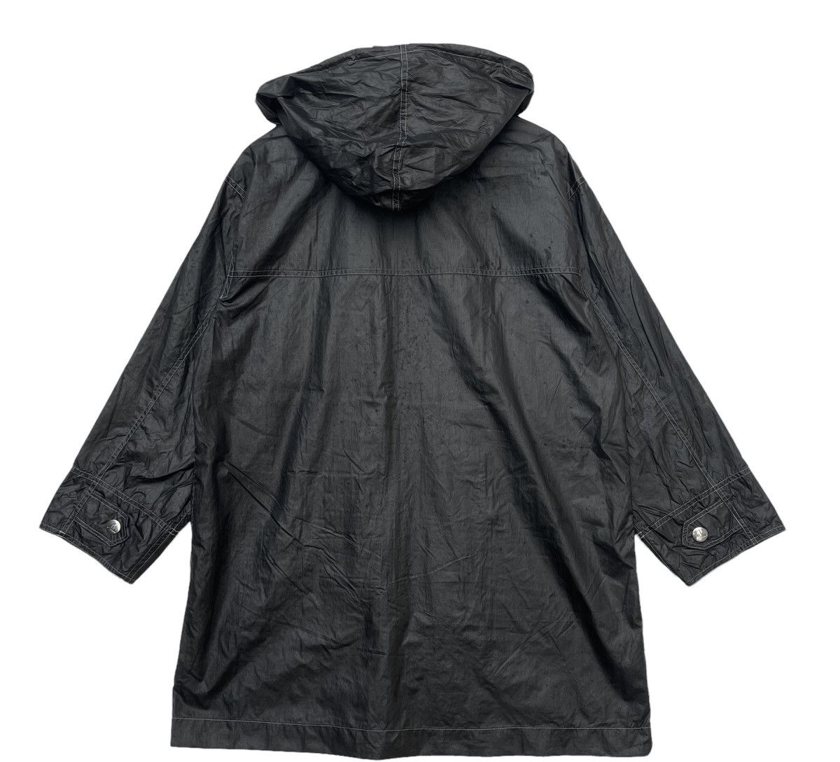 Vintage Vintage 90s Andre Luciano Wet Look Long Jacket | Parka | L Size US L / EU 52-54 / 3 - 8 Thumbnail