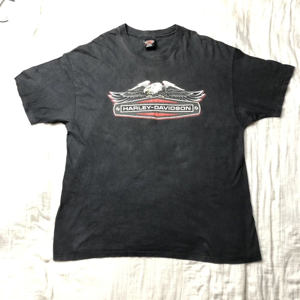 Harley Davidson Vintage 90s Single Stitch Harley Davidson T Shirt Size US XXL / EU 58 / 5 - 2 Thumbnail