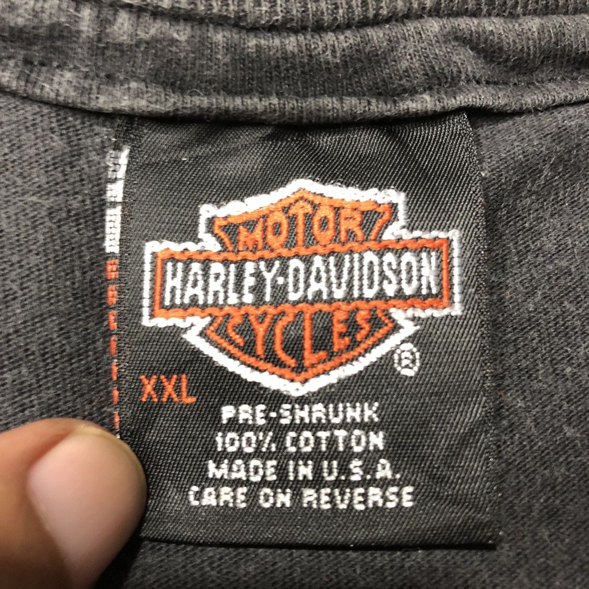 Harley Davidson Vintage 90s Single Stitch Harley Davidson T Shirt Size US XXL / EU 58 / 5 - 8 Thumbnail