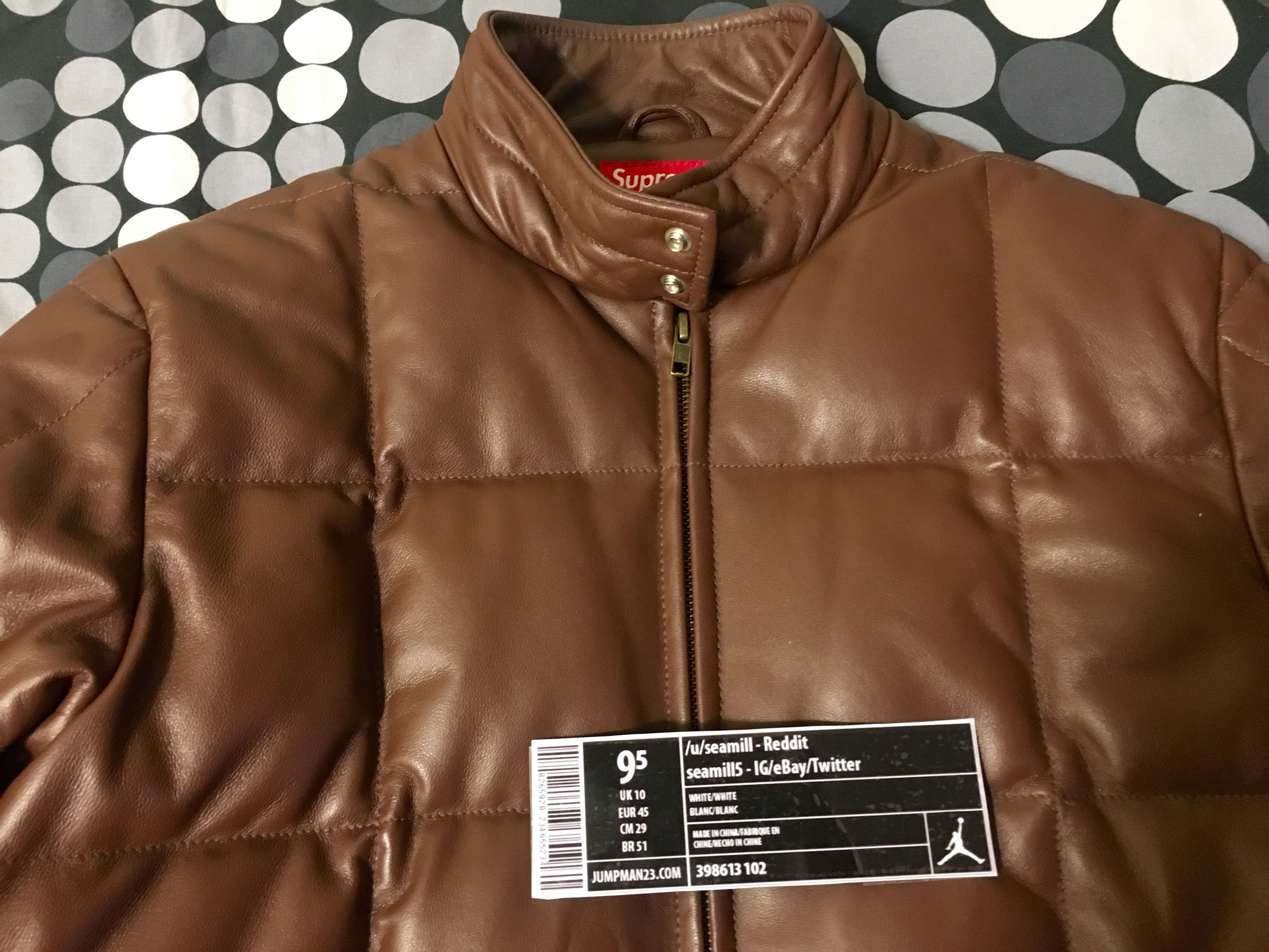 ジャケット・アウター Supreme 11 F/W Leather Down Jacket Supreme 11 F/W Leather Down Jacket 【公式通販】