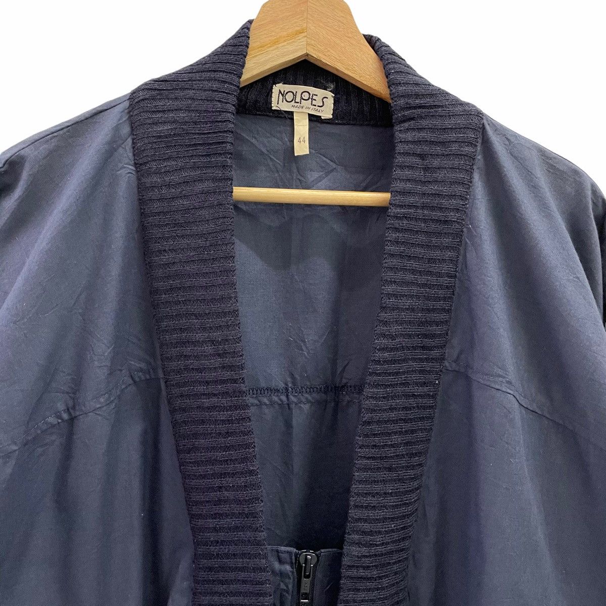 Japanese Brand × Vintage 💥 NOLPES ITALY DESIGNER HALFZIP BOMBER Size US M / EU 48-50 / 2 - 2 Thumbnail