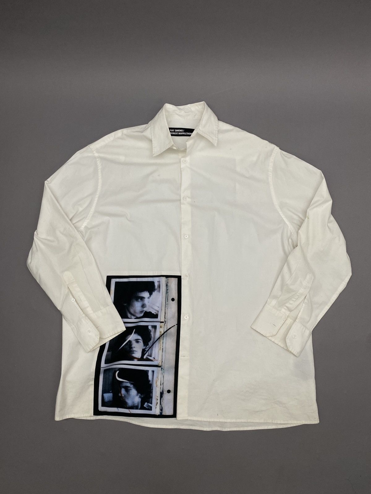 Raf Simons robert mapplethorpe x raf simons ss17 white button up