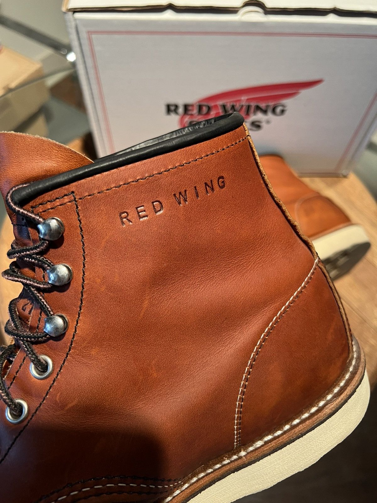 Red Wing 87519 Limited Edition Classic Moc Toe Size US 12 / EU 45 - 4 Thumbnail