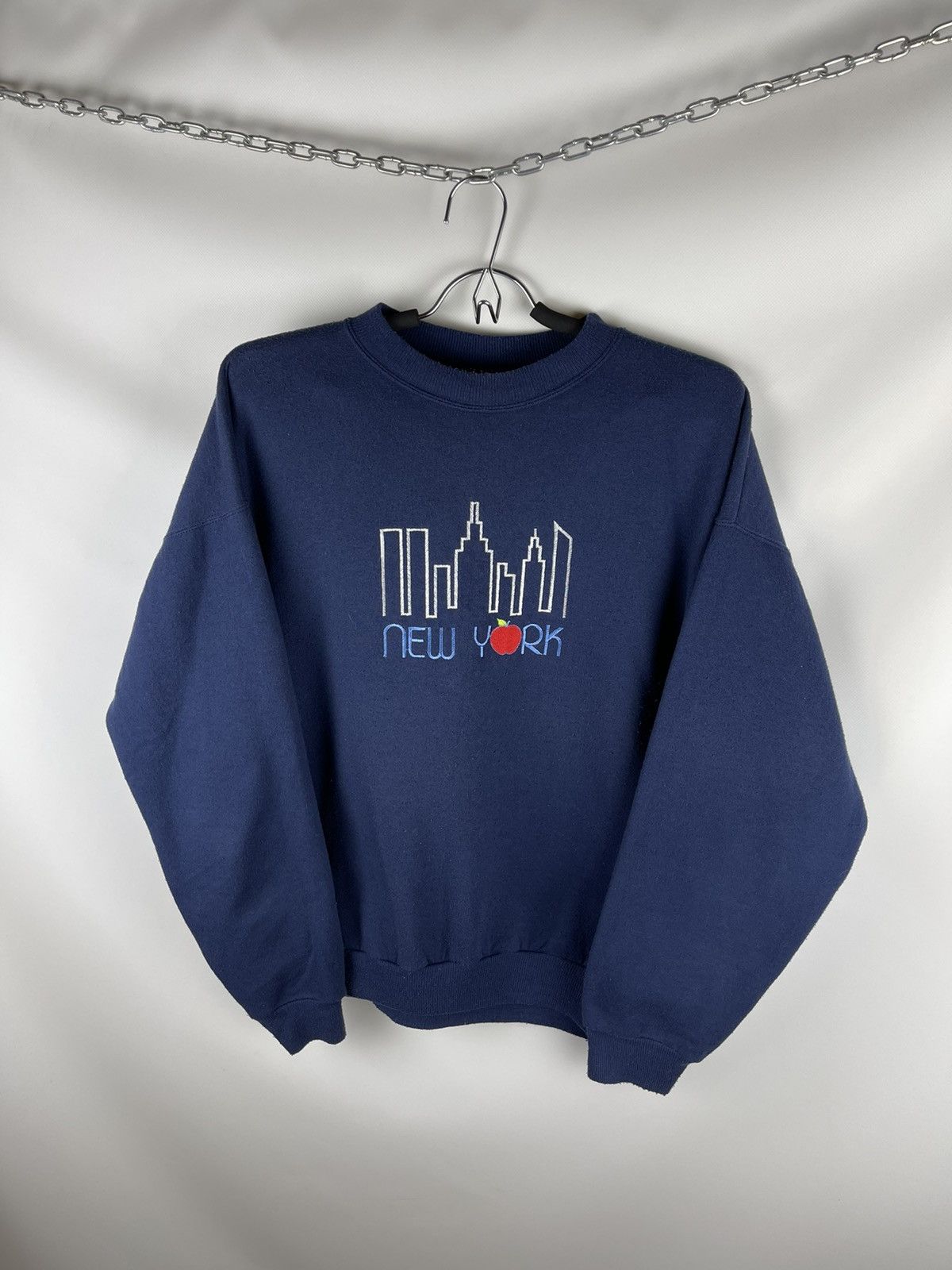 Hanes × Vintage Hanes vintage 80s 90s New York logo made in USA sweatshirt Size US L / EU 52-54 / 3 - 1 Thumbnail