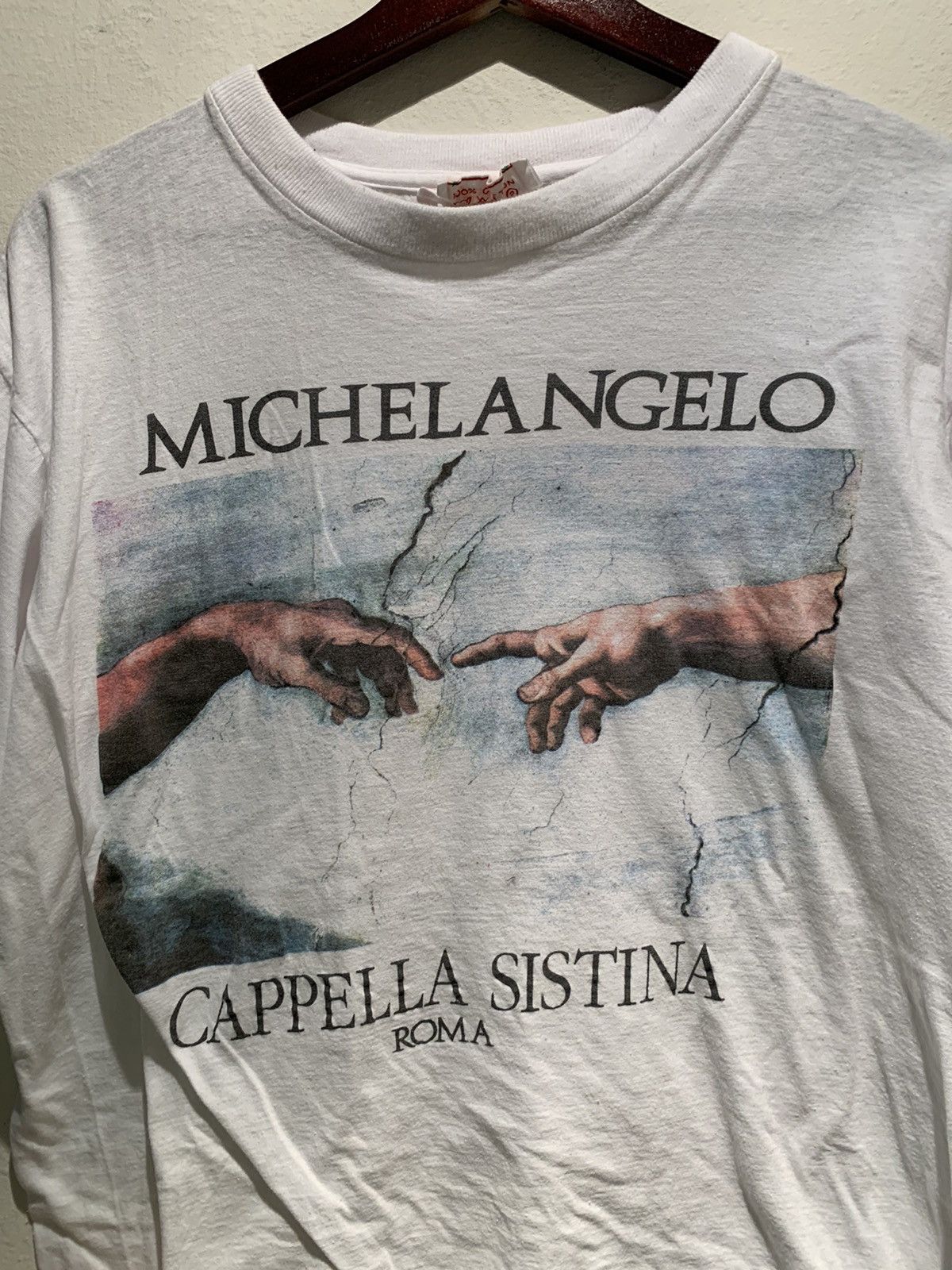 Designer × Vintage *RARE* Vintage Michelangelo Sistine Chapel Rome Italy Shirt Size US M / EU 48-50 / 2 - 2 Thumbnail