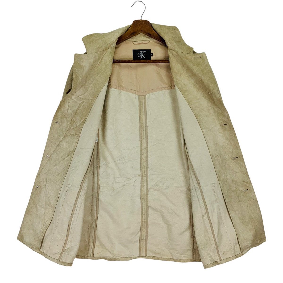 Calvin Klein Calvin Klein Suede Trench long Coat Jacket Size US M / EU 48-50 / 2 - 4 Thumbnail
