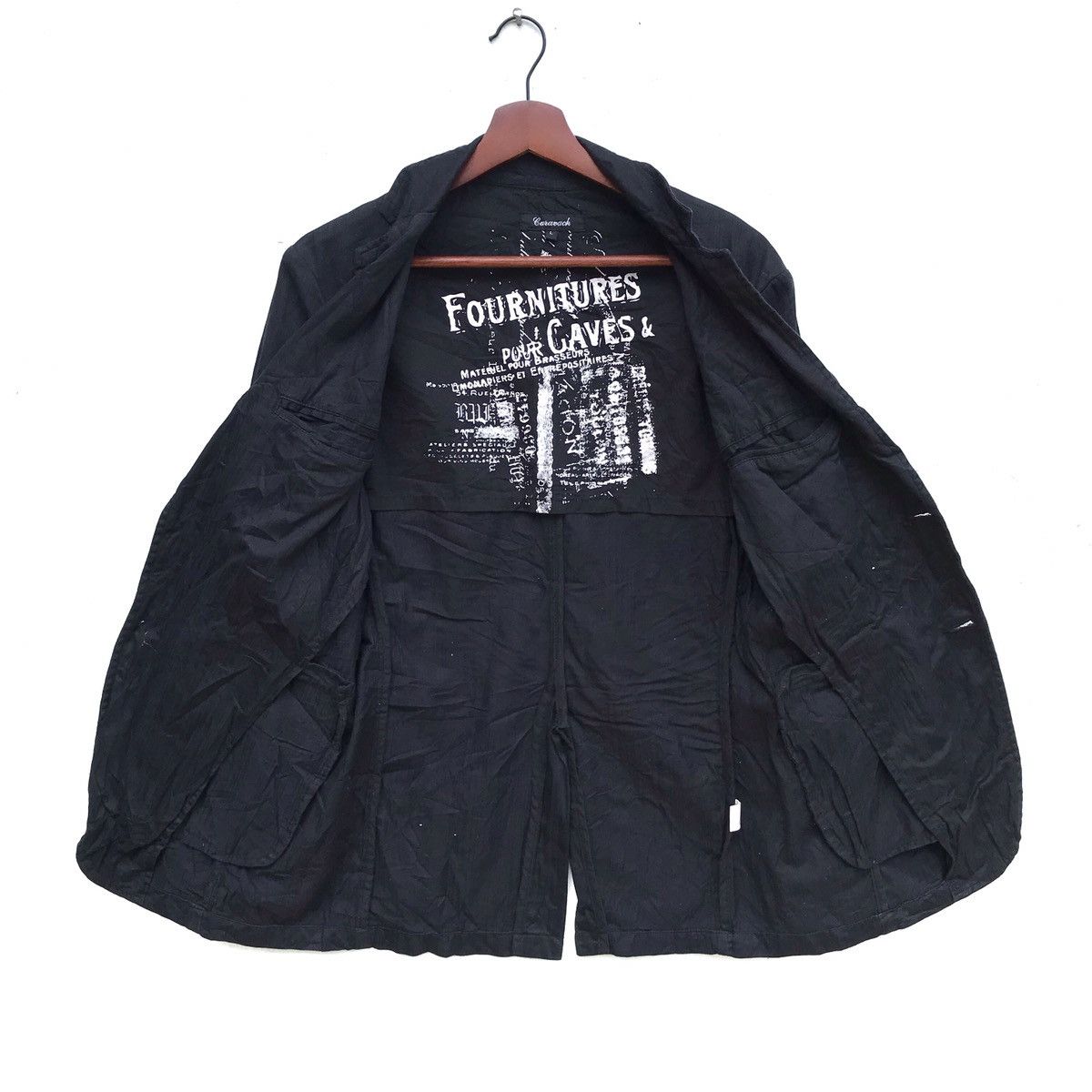 Japanese Brand Vintage Fournitures Pour Caves Blazer Coat Size US L / EU 52-54 / 3 - 1 Thumbnail