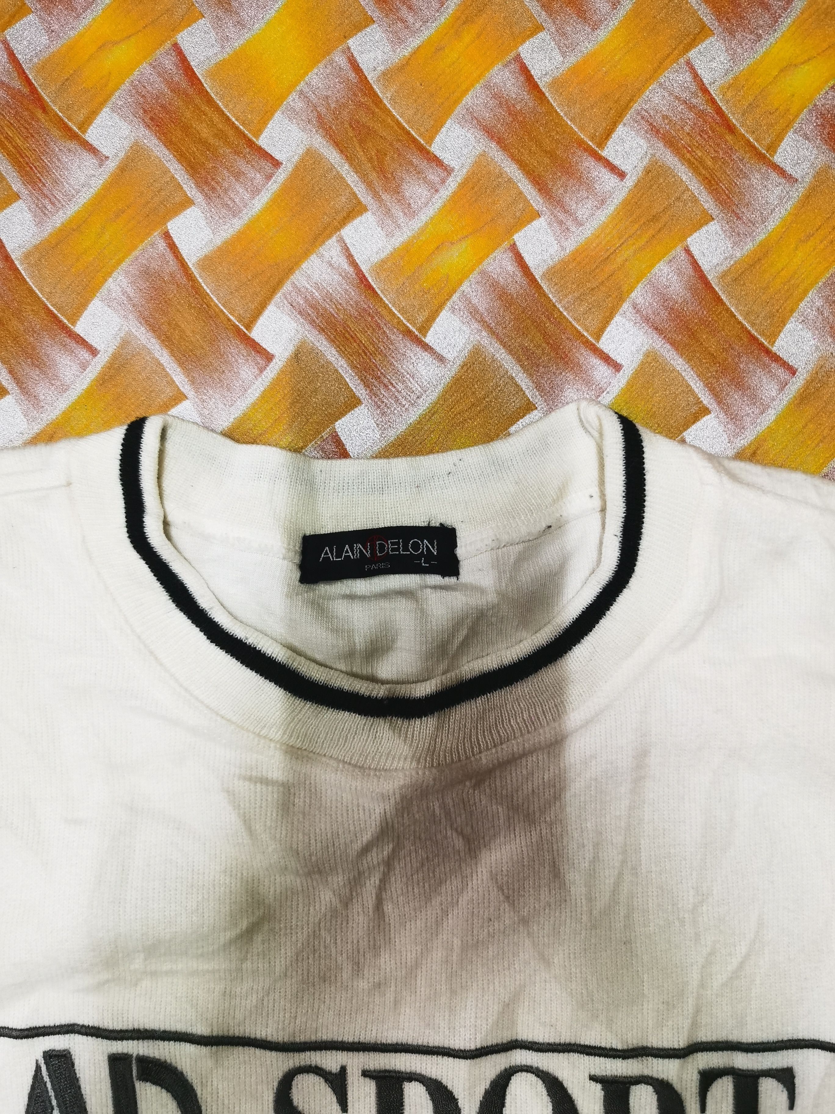Designer × Vintage Vintage Alain Delon Embroidered Sweatshirt Size US L / EU 52-54 / 3 - 3 Thumbnail
